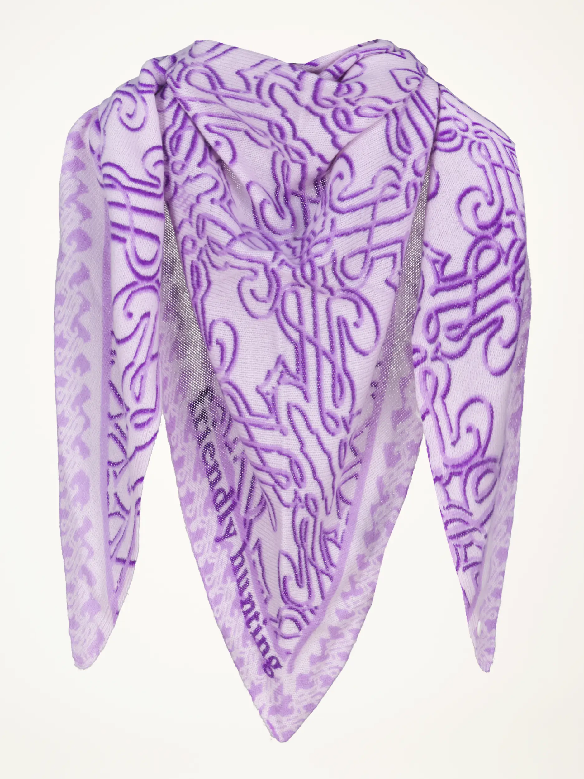 Tuch 'Seal' aus Kaschmir  - Artikelansicht - Farbe: Violett