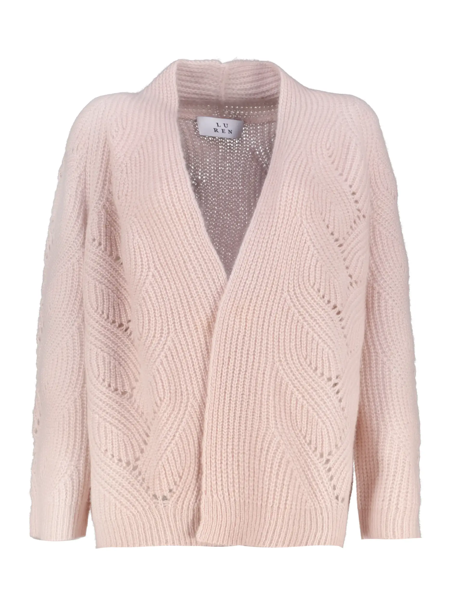 Strickjacke 'Nadeshiko' aus Kaschmir  - Artikel Vorderseite - Farbe: Rosa&Pink