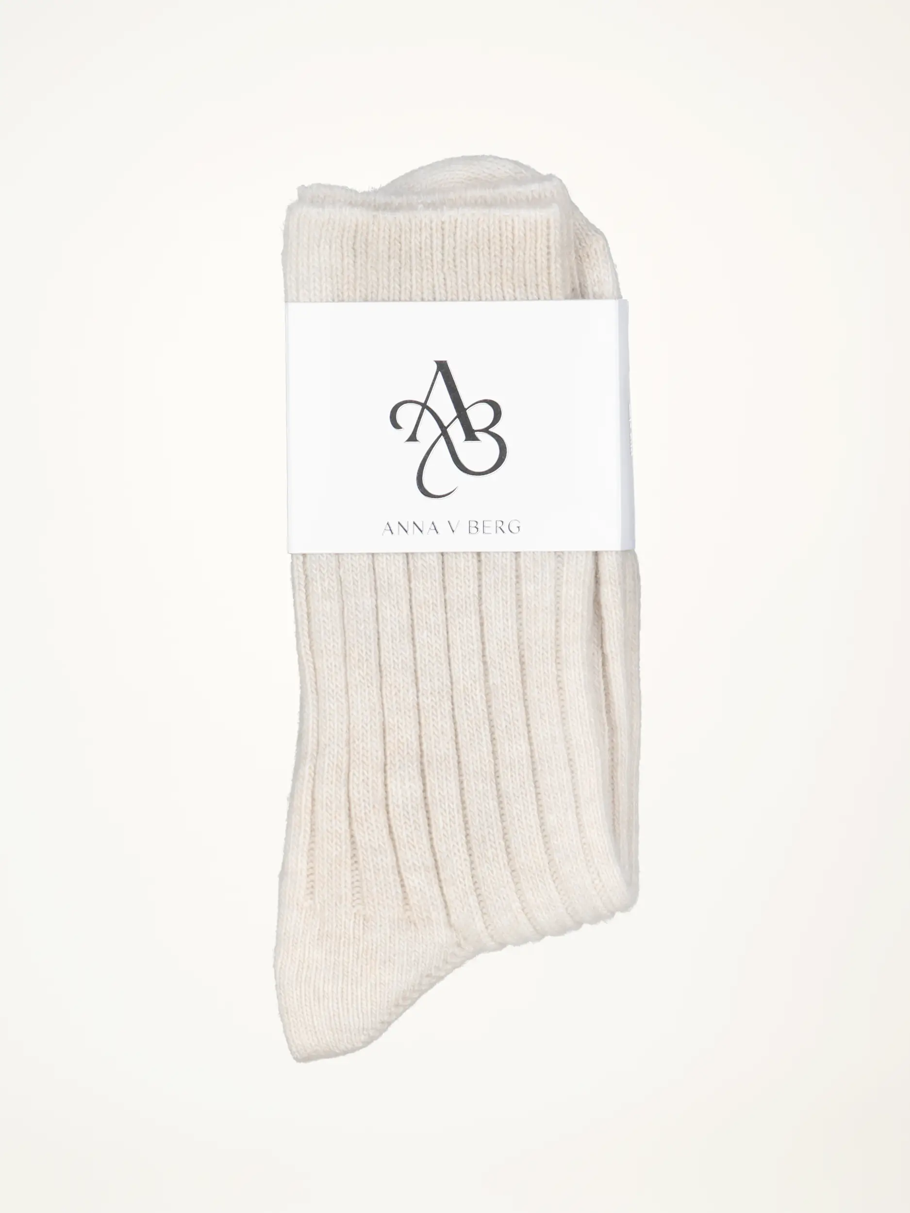 Socken 'Fritzi' aus Kaschmir-Mix - Artikelansicht - Farbe: Creme