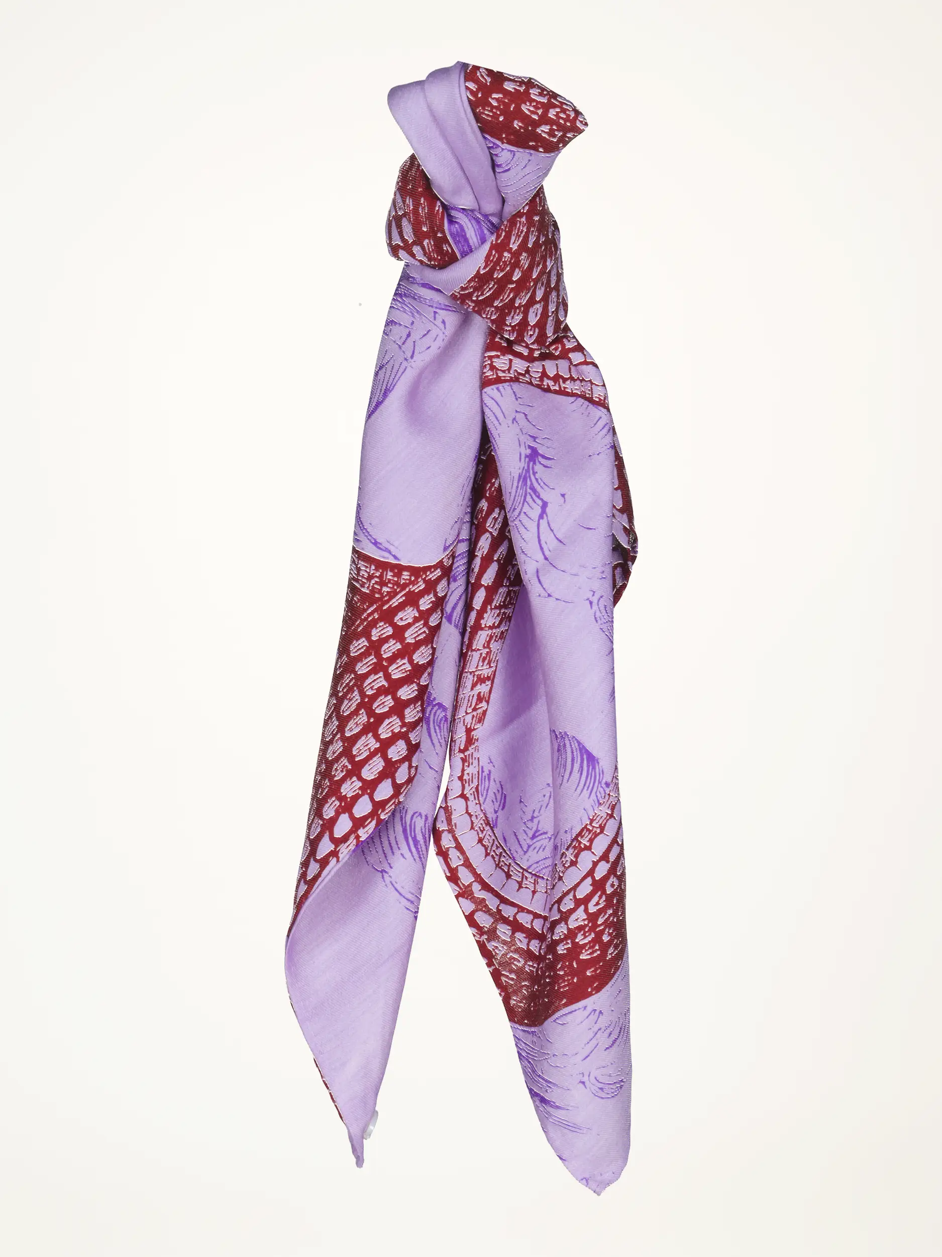 Tuch 'Garden Eden' aus Seide - Artikelansicht - Farbe: Violett