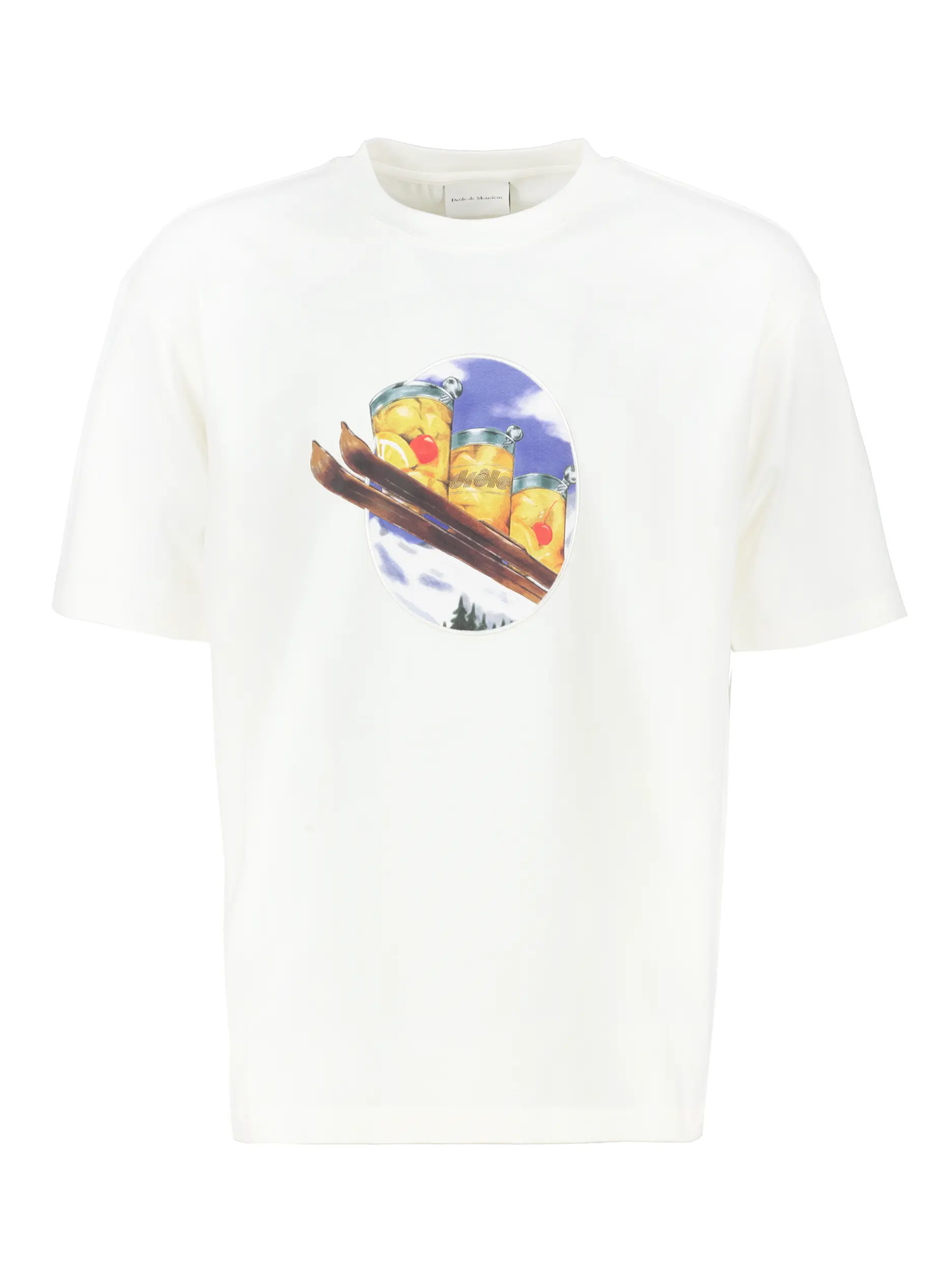 T-Shirt 'Ski' - Artikel Vorderseite - Farbe: Beige