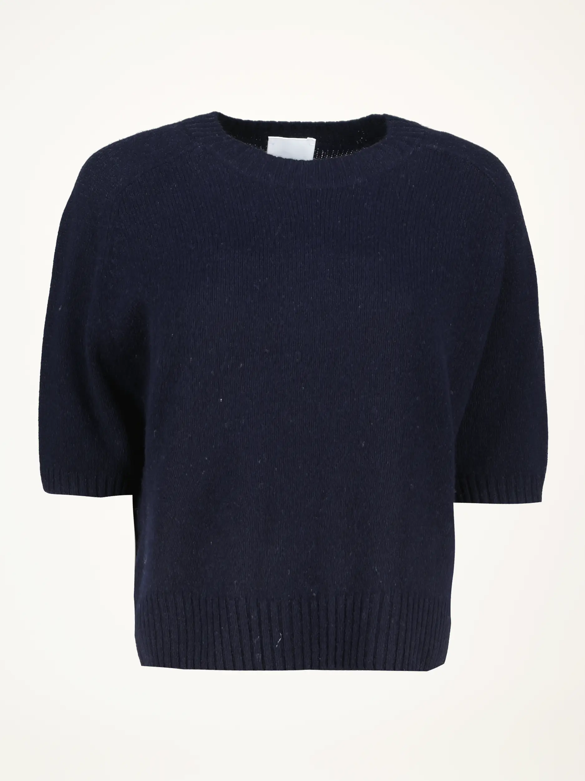 Pullover aus Kaschmir kurzarm - Artikelansicht - Farbe: Blau