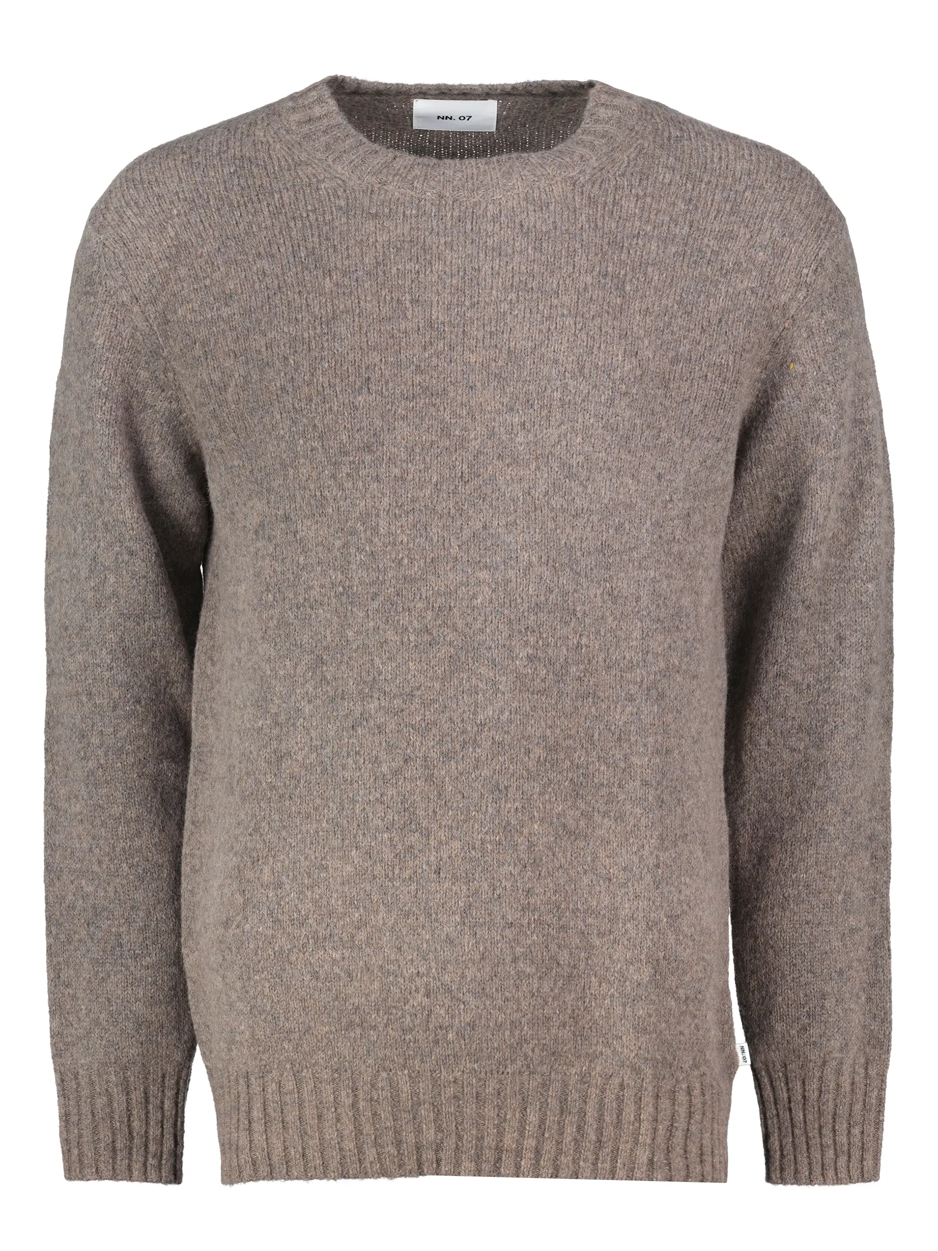 Pullover 'Lee' aus Merinowoll-Mix langarm - Artikel Vorderseite - Farbe: Braun