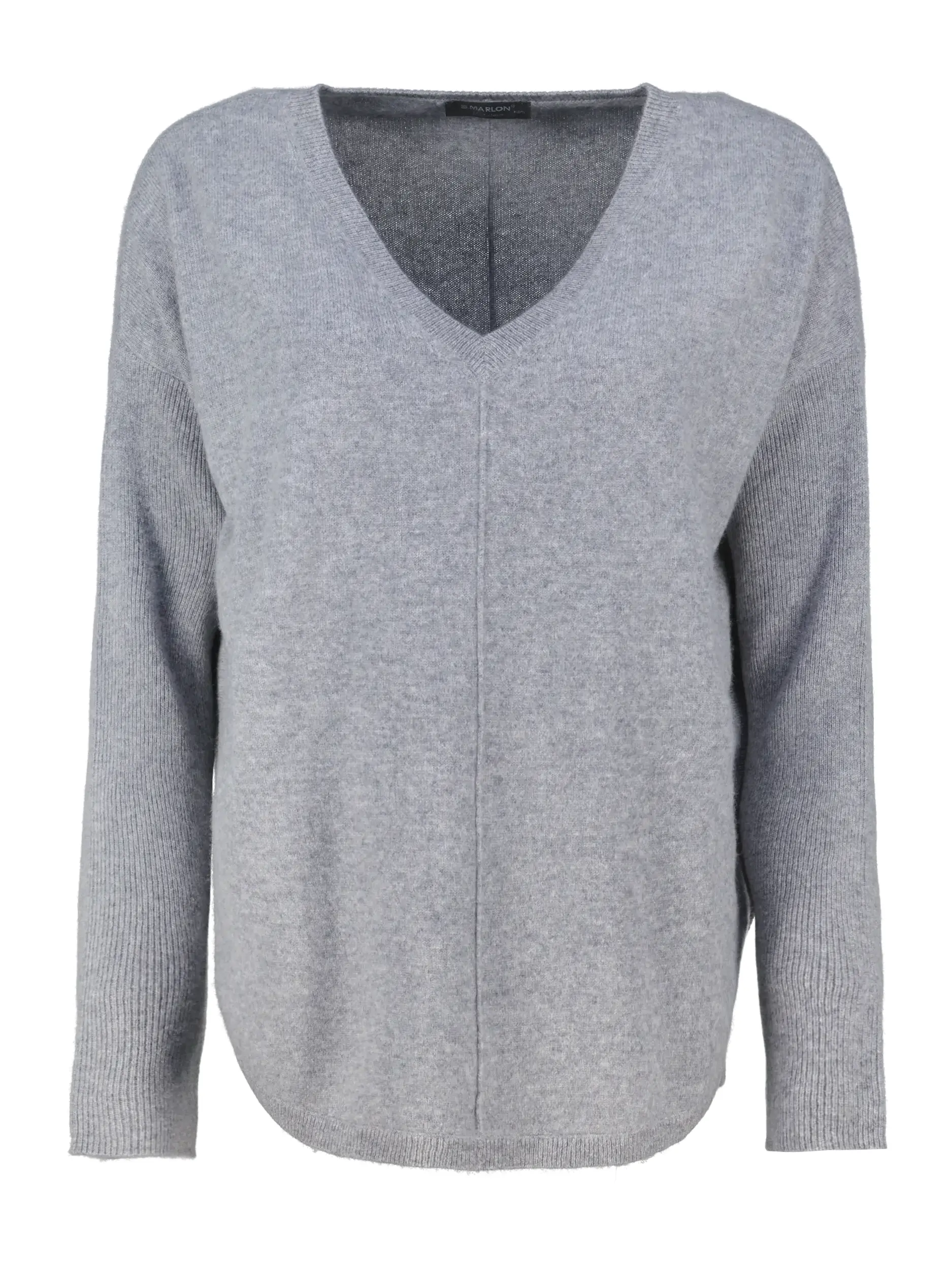Pullover aus Kaschmir langarm - Artikel Vorderseite - Farbe: Grau