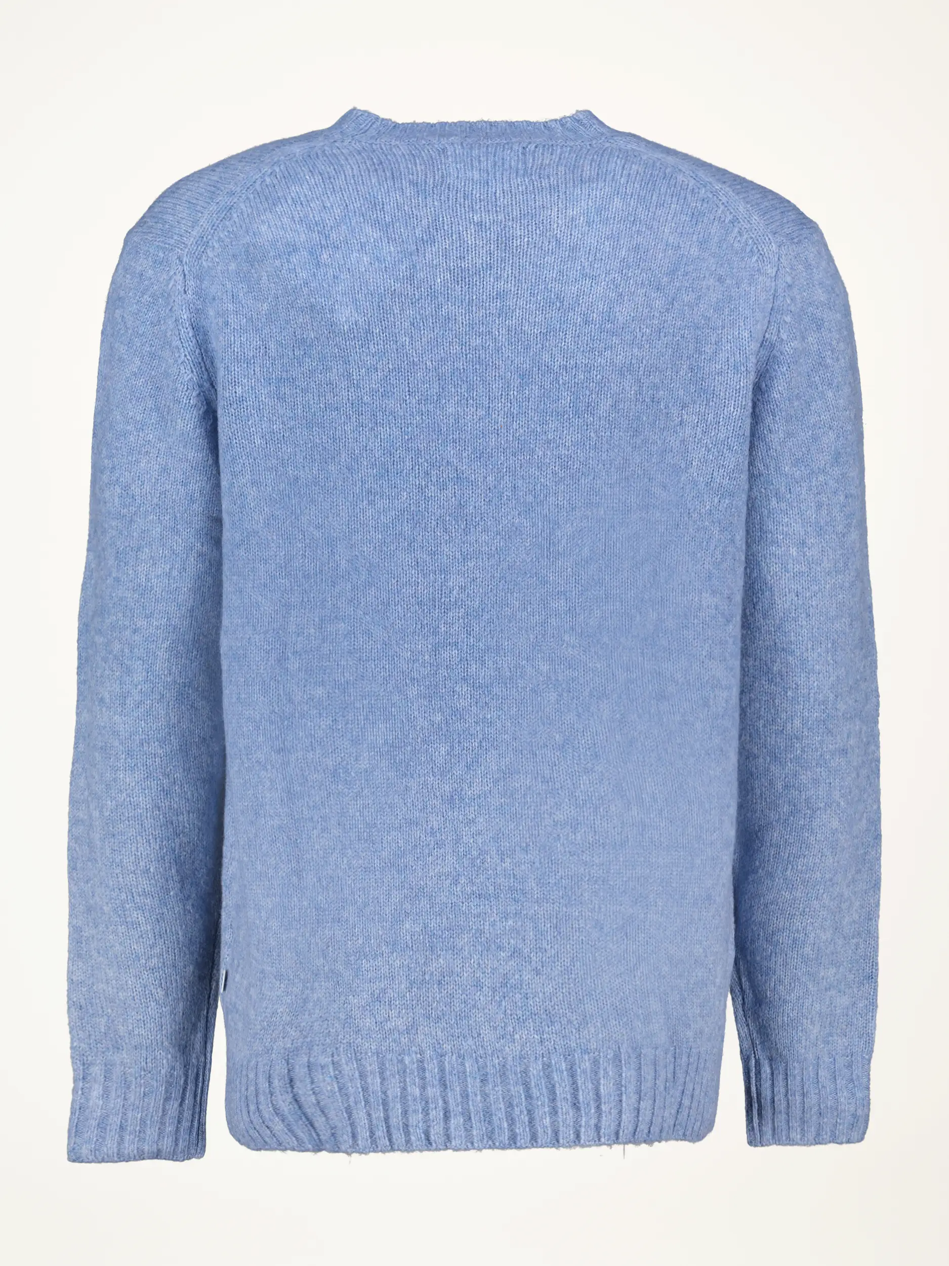 Pullover 'Lee' aus Merinowoll-Mix langarm - Artikel Rückseite - Farbe: Blau