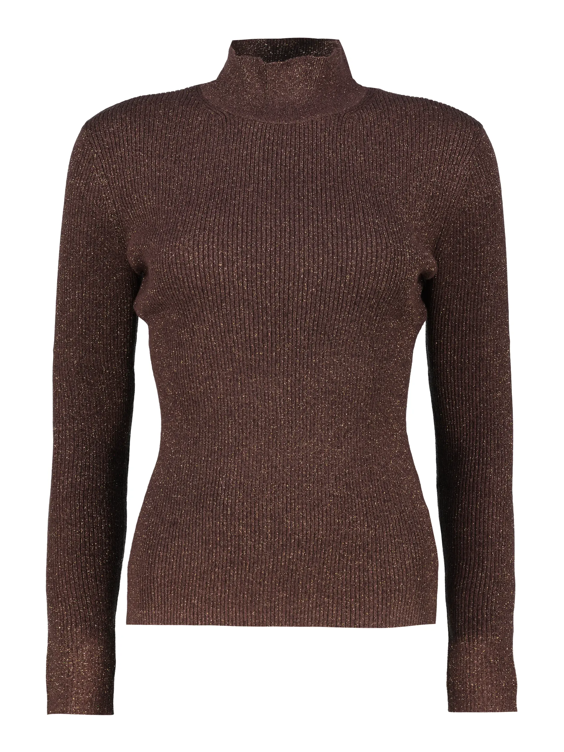 Langarmshirt - Artikel Vorderseite - Farbe: Braun