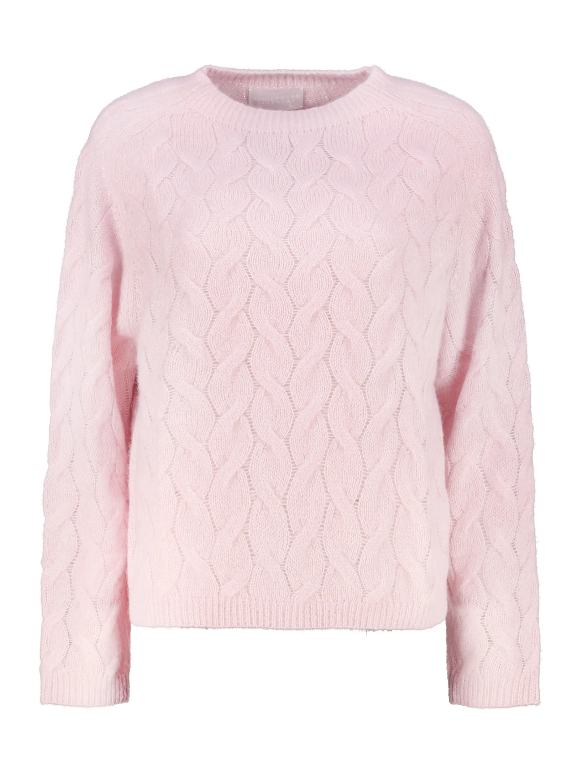 Pullover aus Kaschmir langarm - Artikel Vorderseite - Farbe: Rosa&Pink