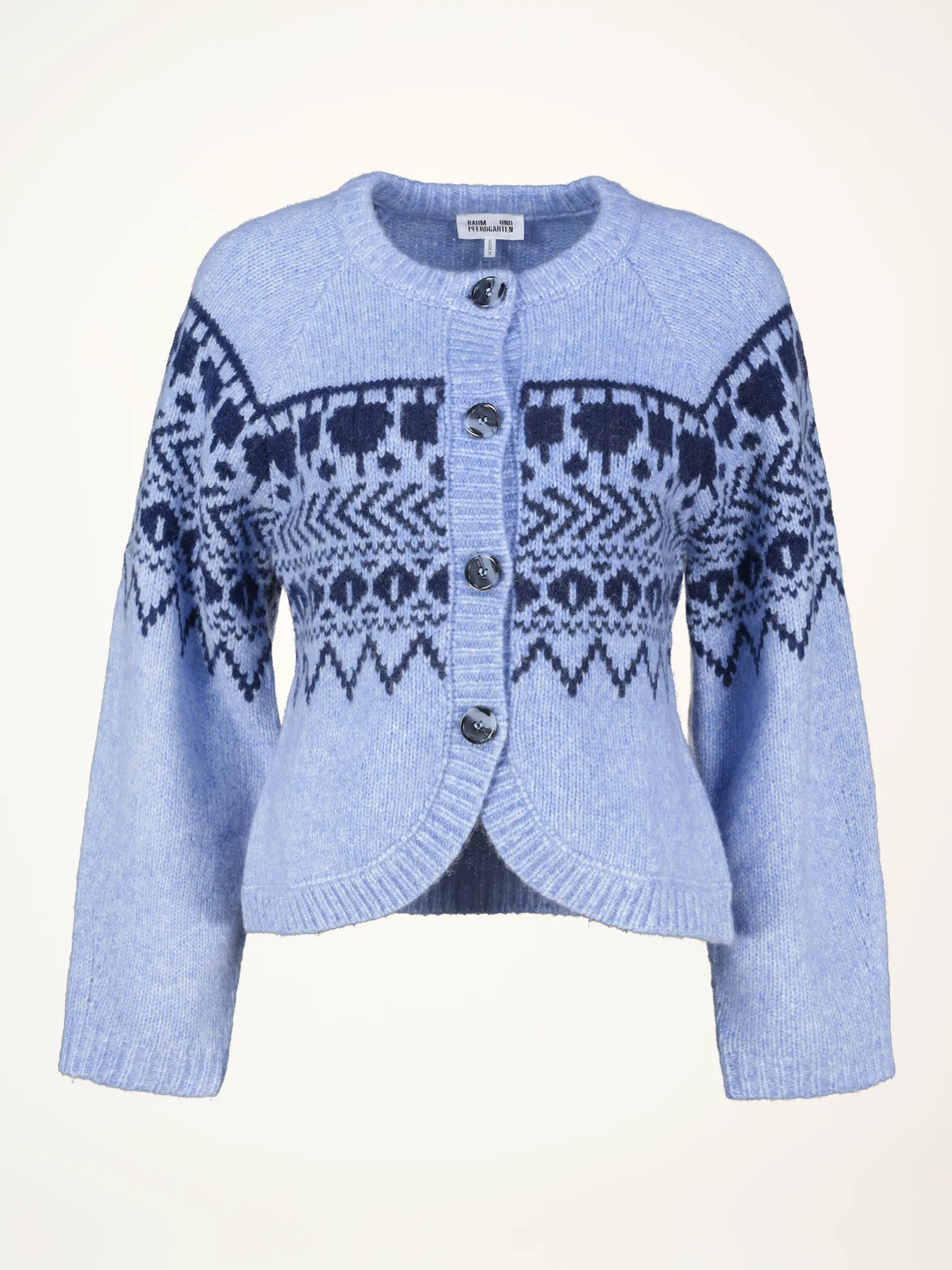 Strickjacke aus Woll-Mix - Artikelansicht - Farbe: Blau