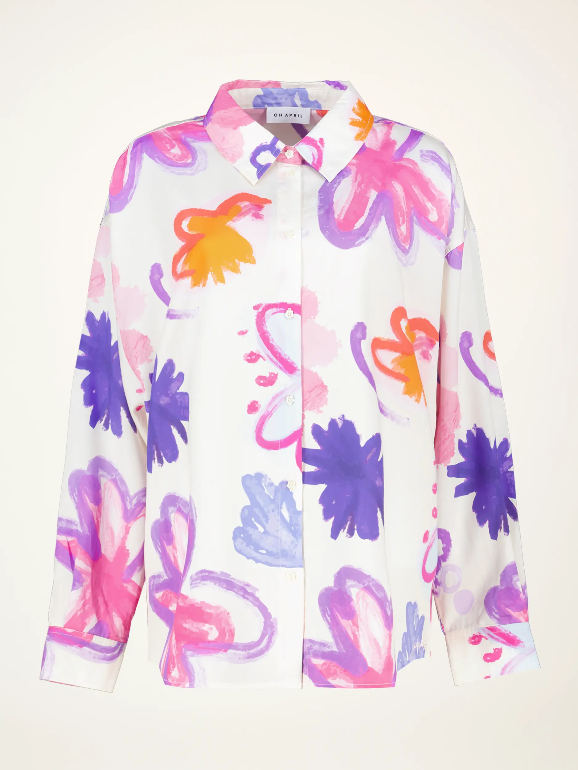 Geblümte Oversized Bluse 'Melina' langarm - Artikelansicht