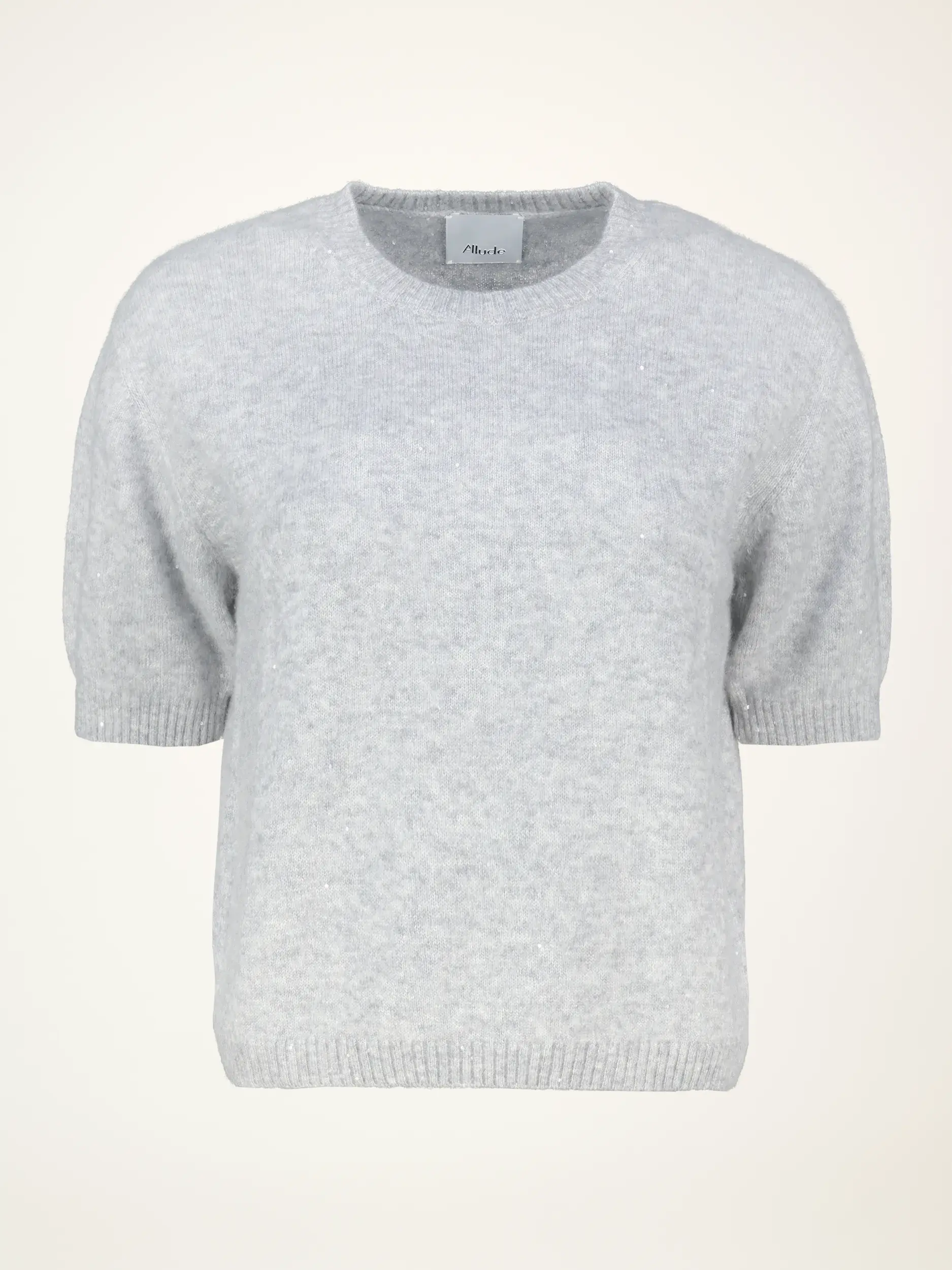 Pullover aus Kaschmir kurzarm - Artikelansicht - Farbe: Grau