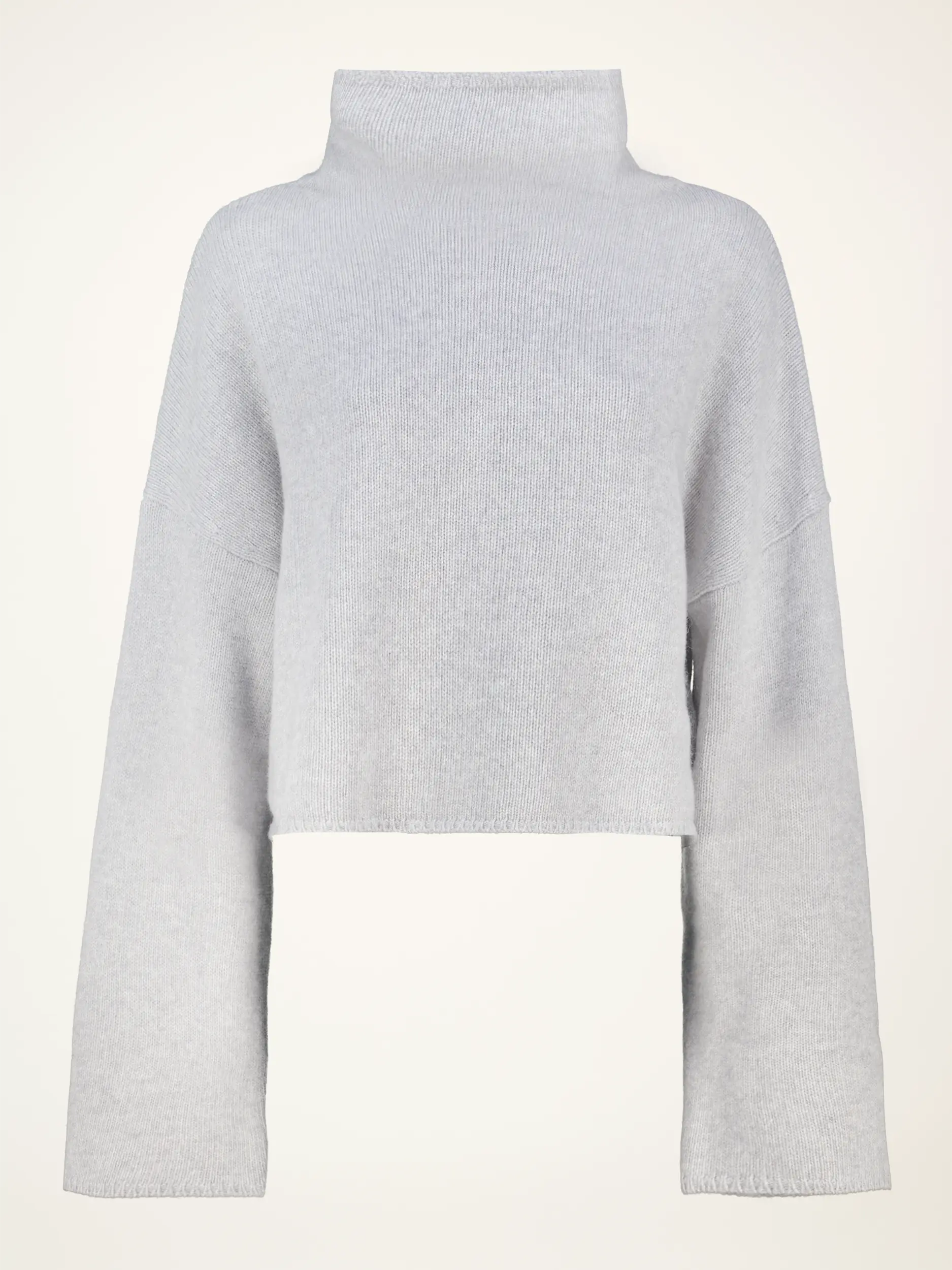 Pullover 'Carli' aus Merinowolle langarm - Artikelansicht - Farbe: Grau Pullover 'Carli' aus Merinowolle langarm - Artikelansicht - Farbe: Grau