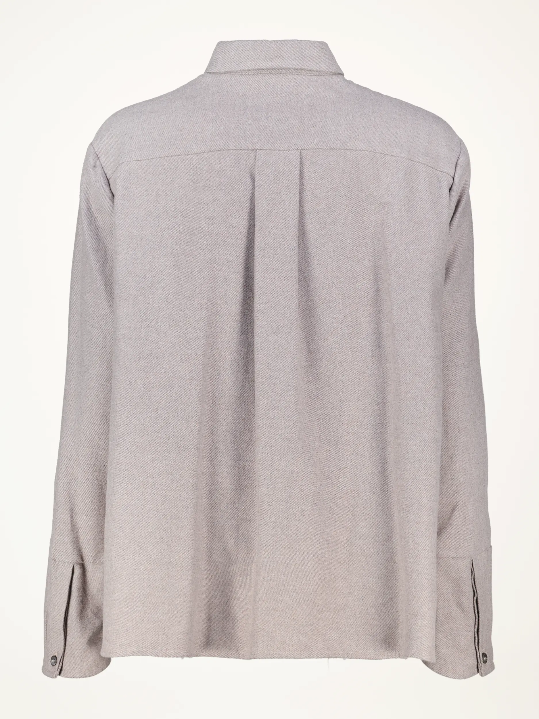 Flanellbluse 'Tiny' - Artikel Rückseite - Farbe: Braun