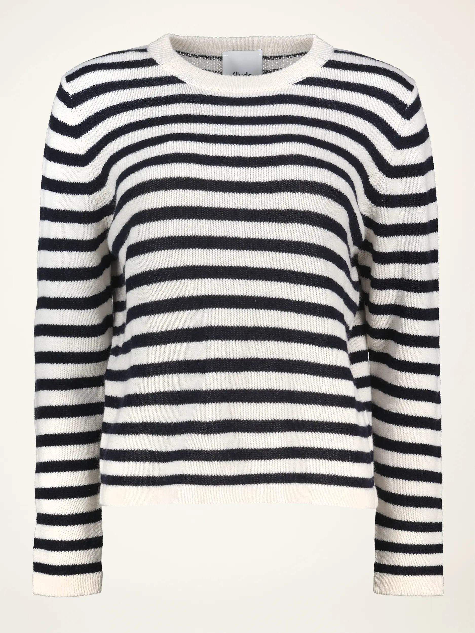 Gestreifter Pullover aus Kaschmir-Mix langarm - Artikelansicht