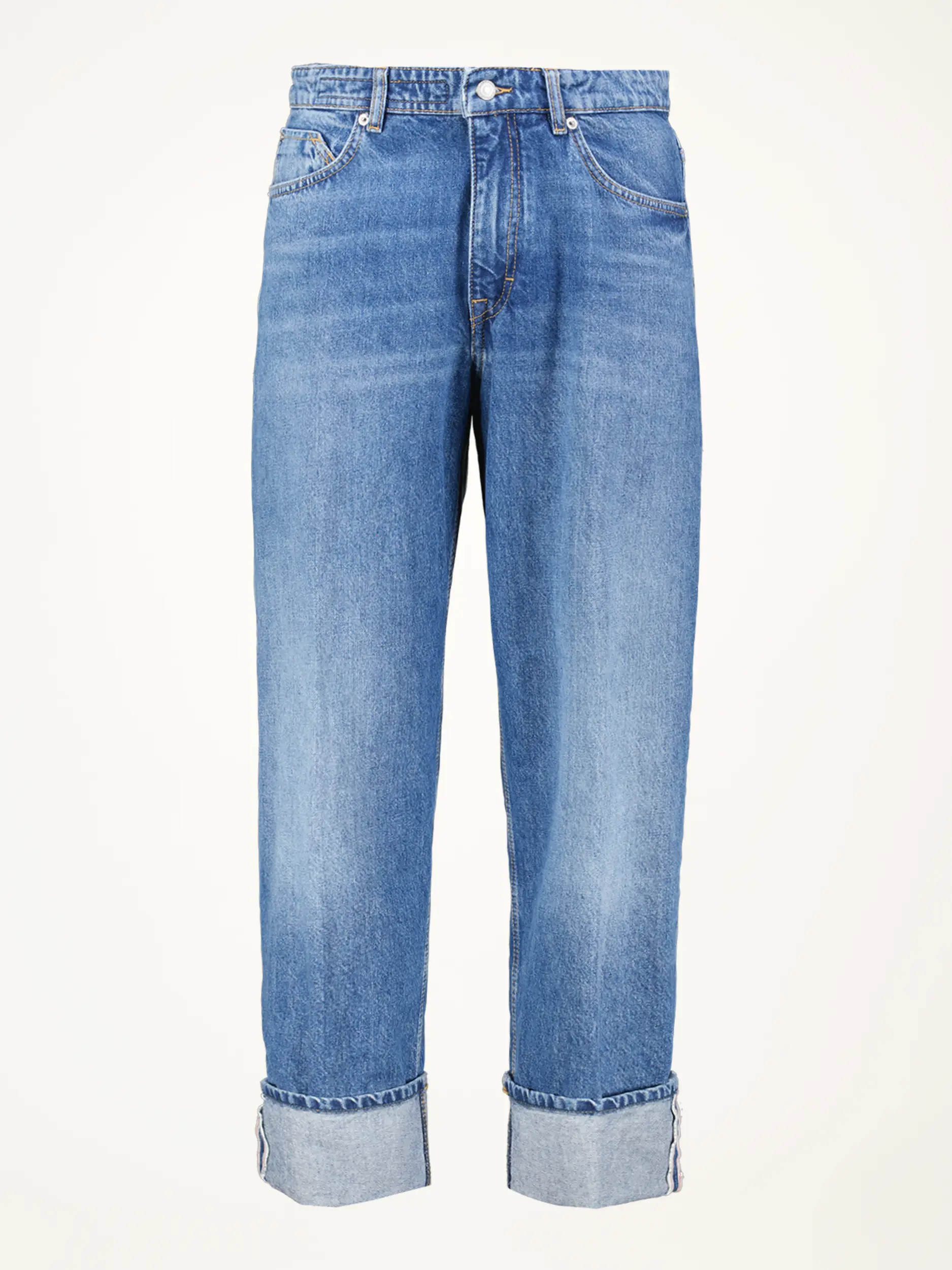 Mid Rise Wide Leg Jeans 'Rawdy' - Artikelansicht - Farbe: Blau