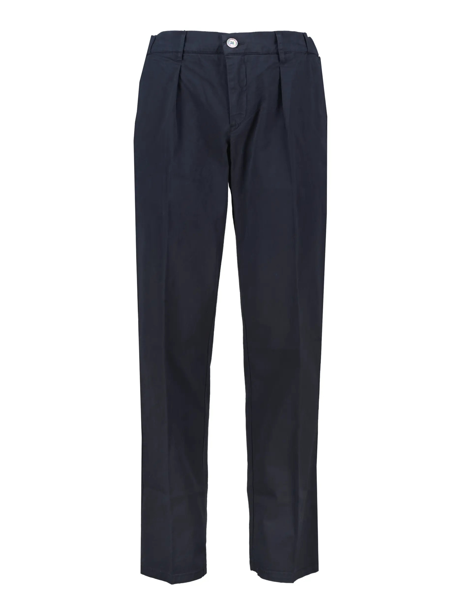 Bundfaltenhose - Artikel Vorderseite - Farbe: Blau