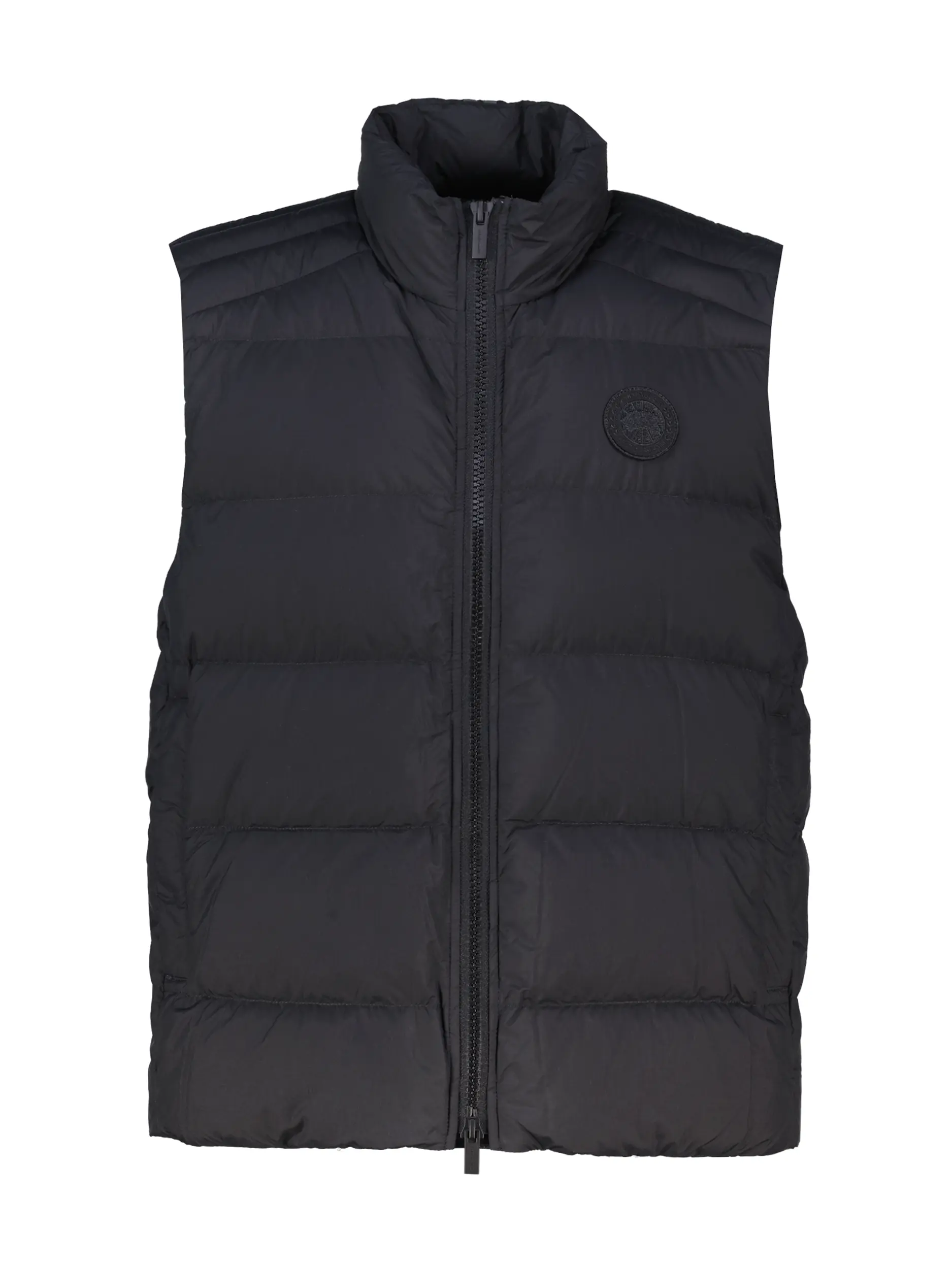 Outdoorweste 'Crofton' aus Daunen - Artikel Vorderseite - Farbe: Schwarz