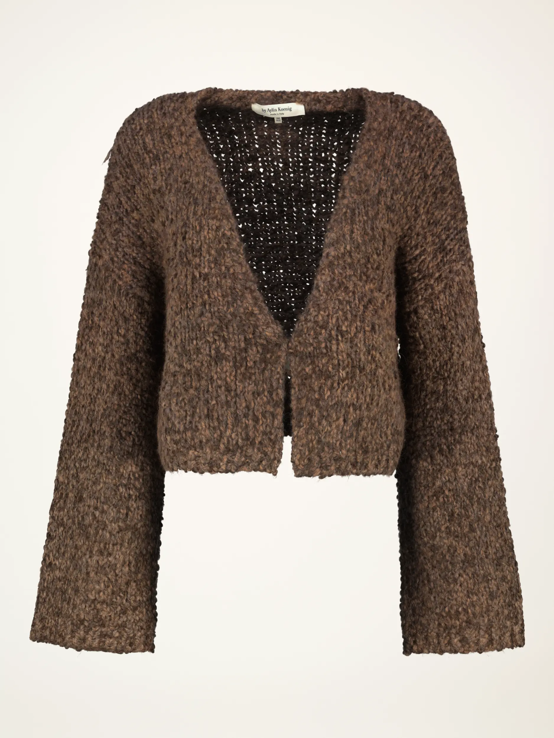 Strickjacke 'Friedi' langarm - Artikelansicht - Farbe: Braun Strickjacke 'Friedi' langarm - Artikelansicht - Farbe: Braun