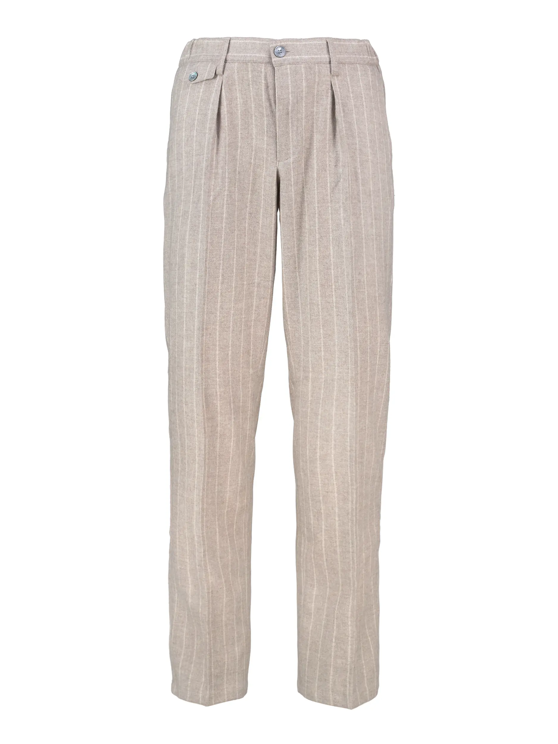 Bundfaltenhose - Artikel Vorderseite - Farbe: Braun