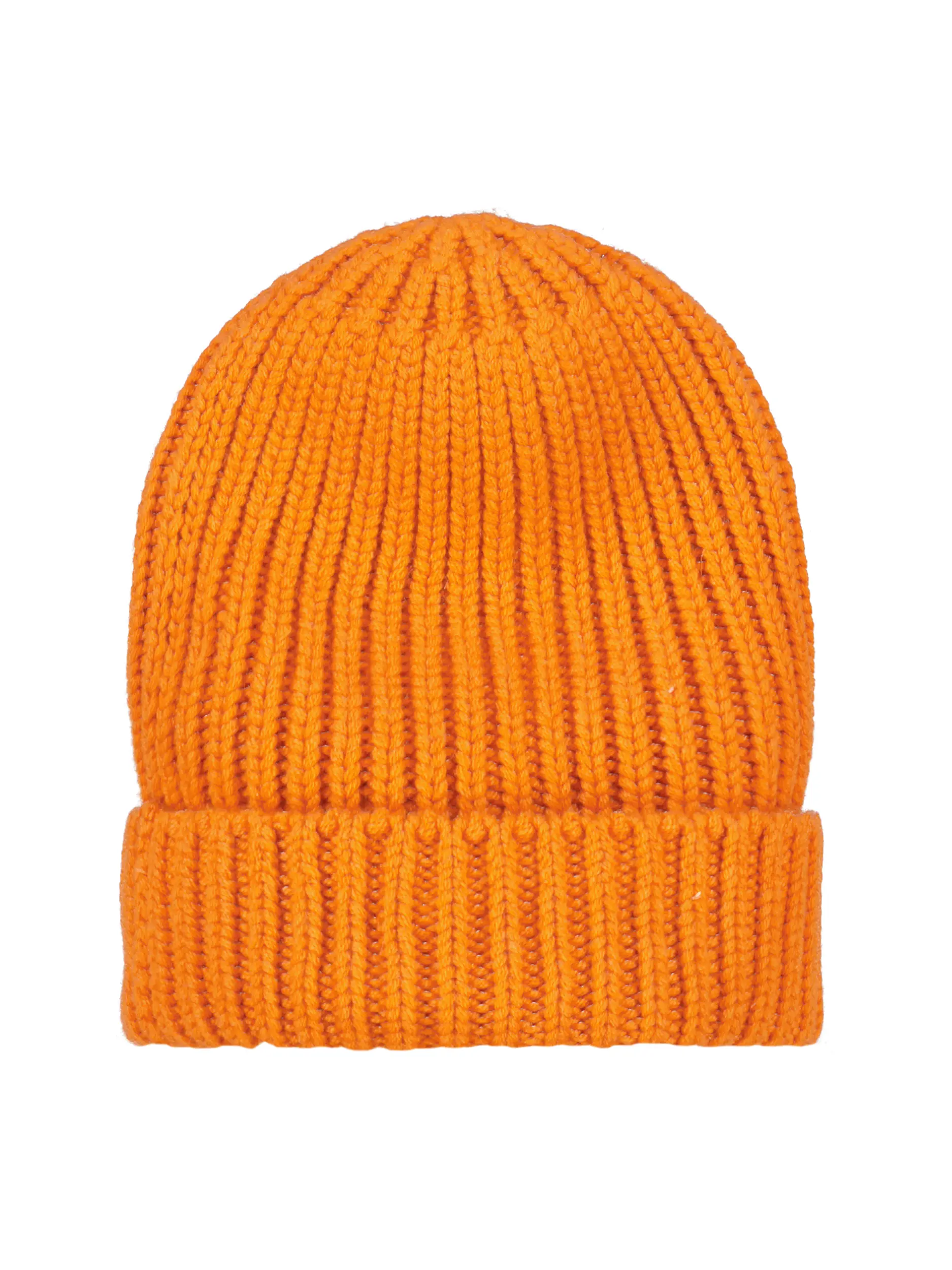 Strickmütze 'Beanie' - Artikel Vorderseite - Farbe: Orange