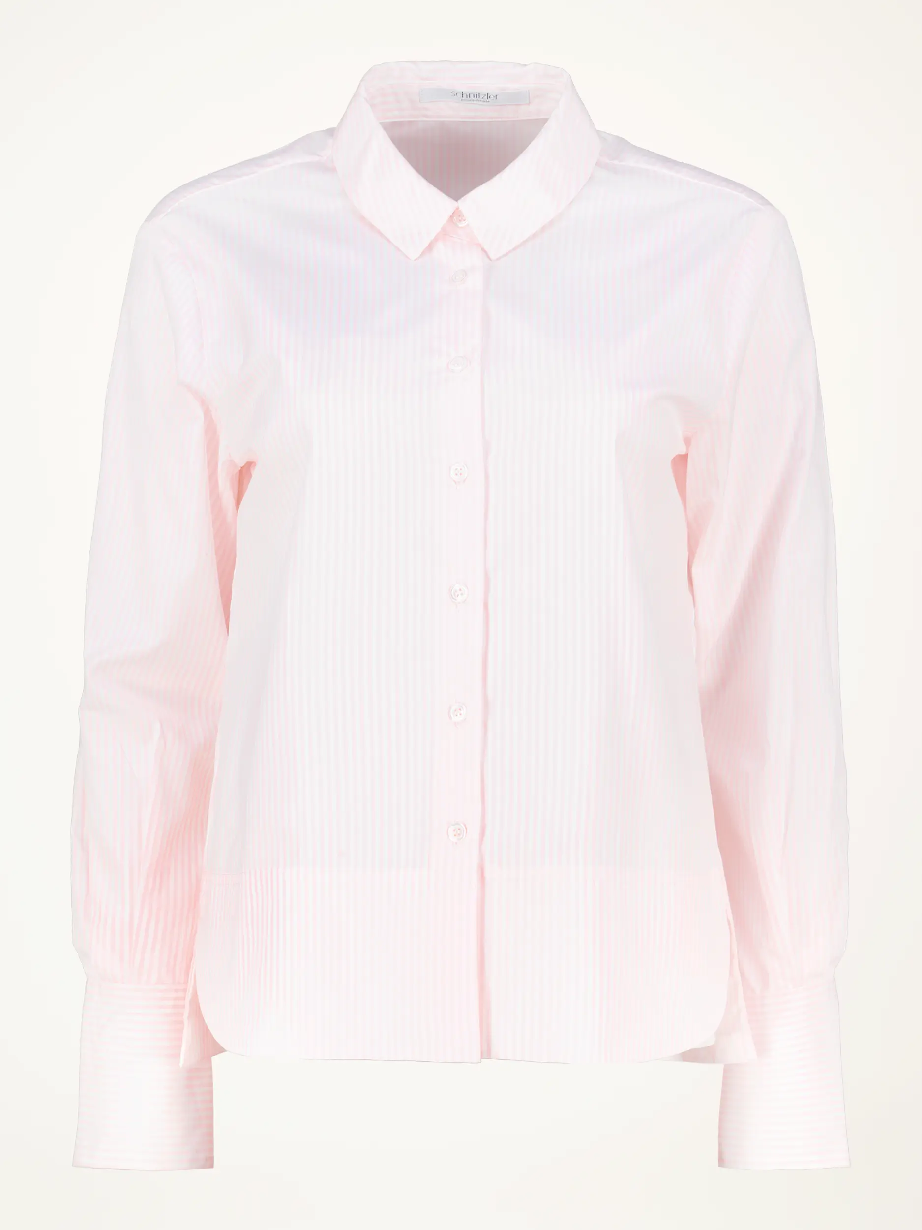 Gestreifte Baumwollbluse  - Artikelansicht - Farbe: Rosa&Pink