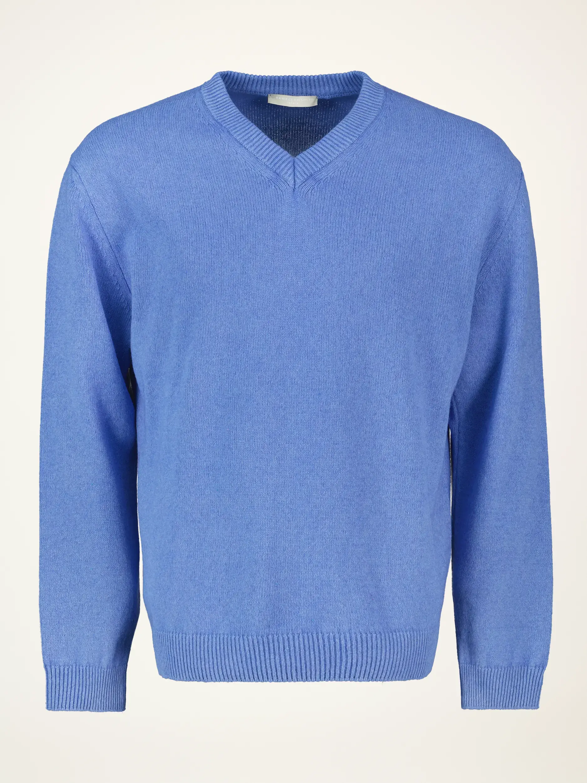 Pullover aus Kaschmir langarm - Artikelansicht - Farbe: Blau