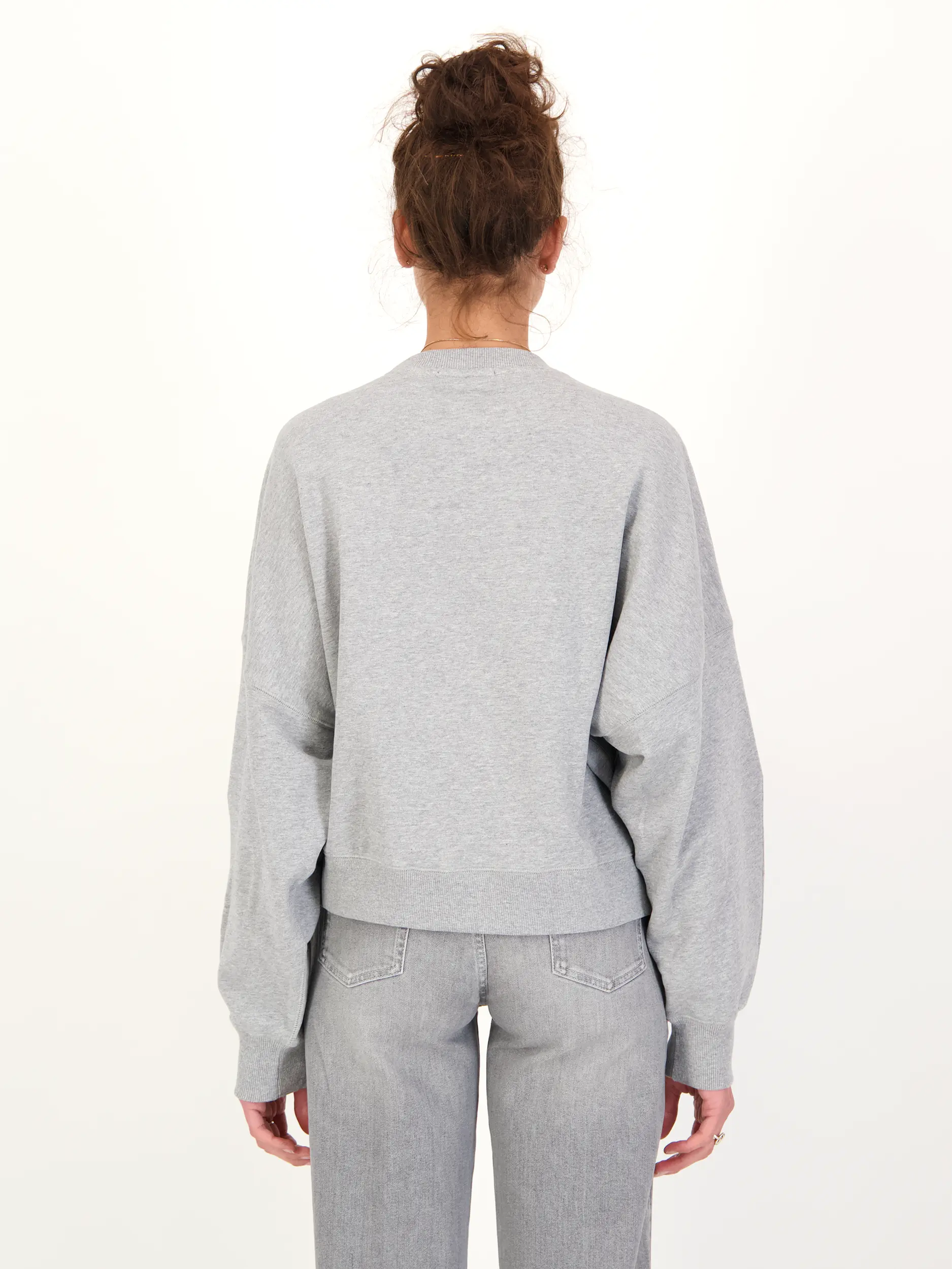 Sweatshirt 'Ibernatus' - Artikel Rückseite getragen von einem Modell - Farbe: Grau