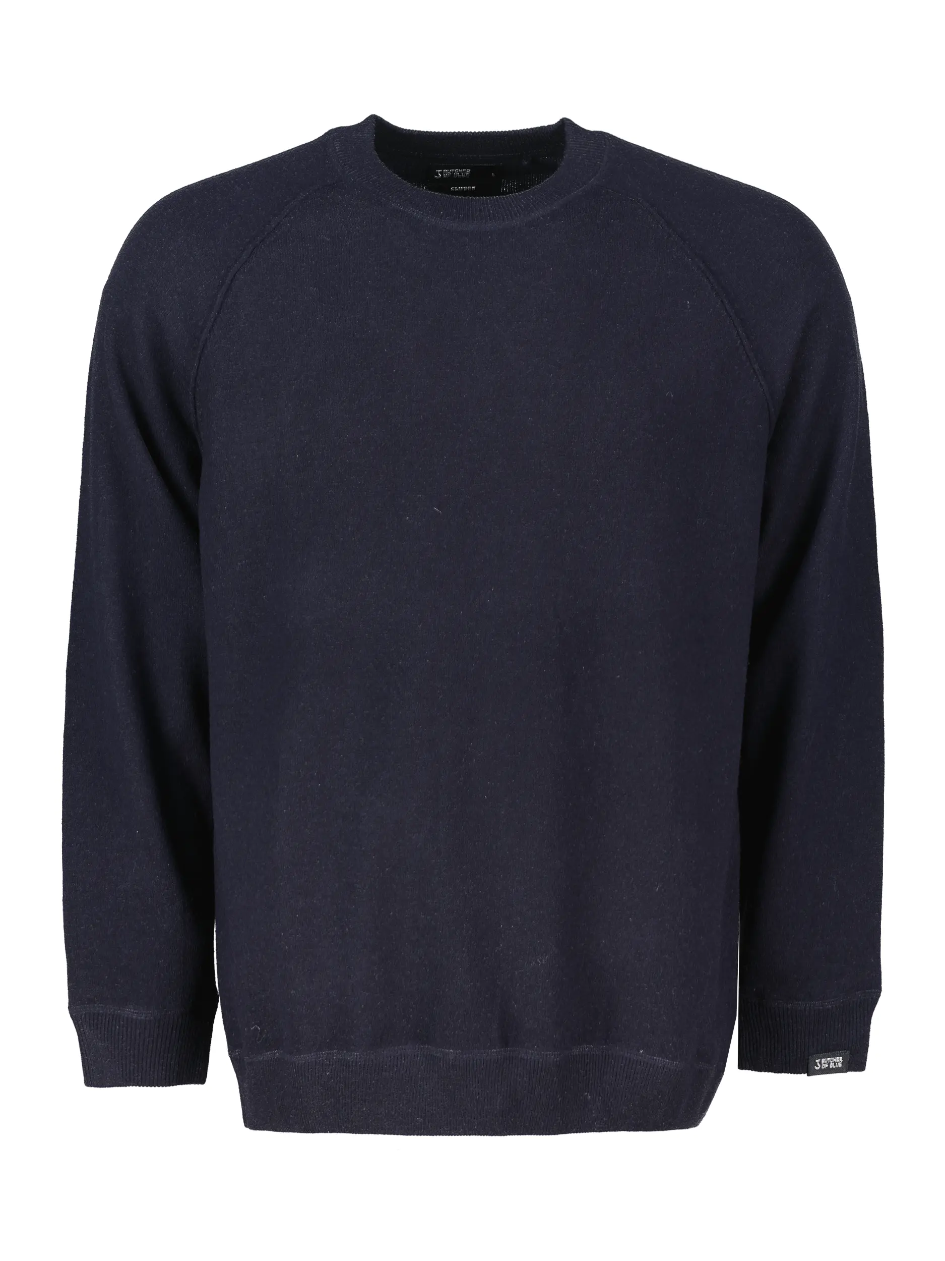 Pullover 'Clifden' aus Woll-Mix langarm - Artikel Vorderseite - Farbe: Blau