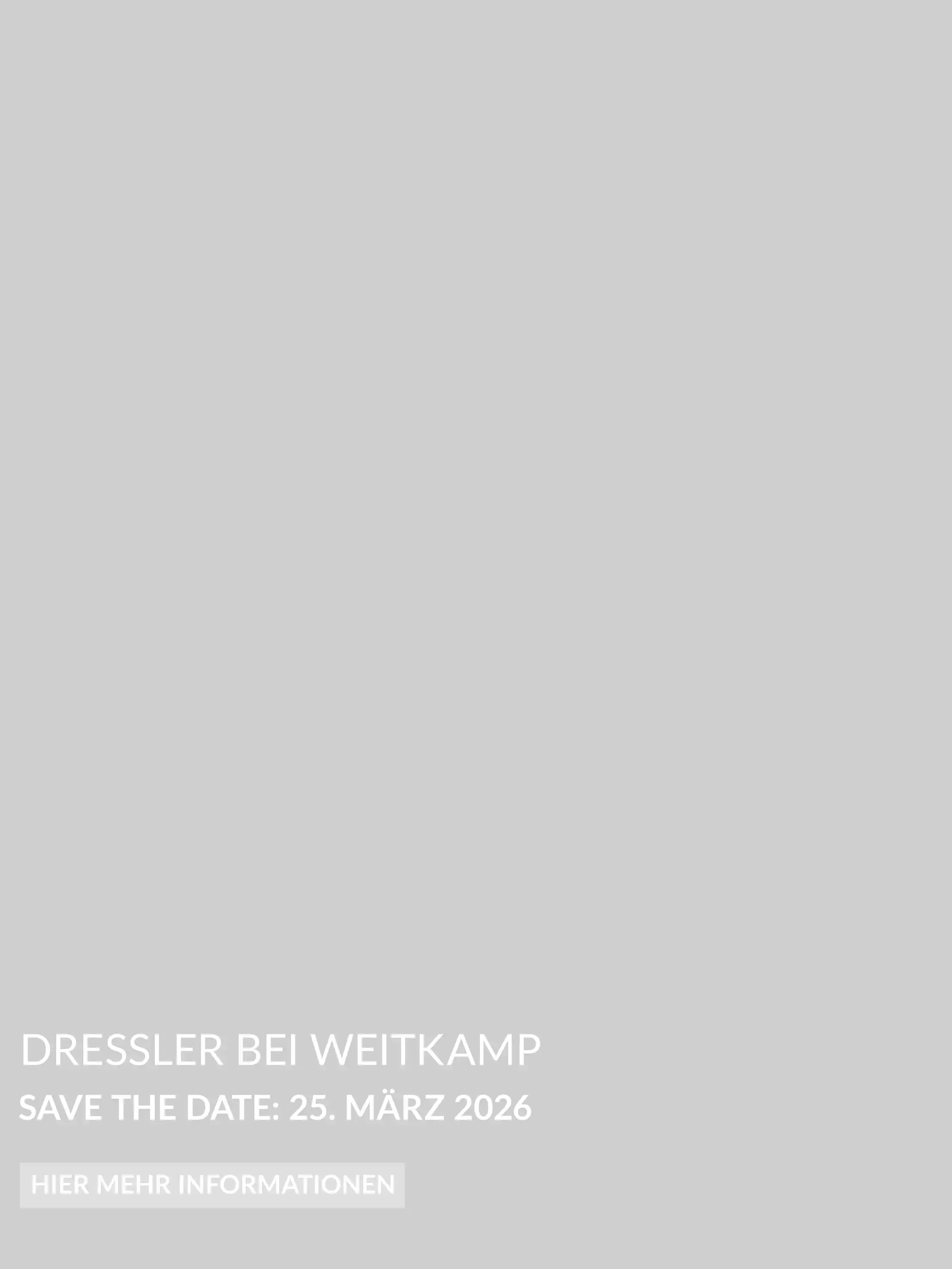 Pressemitteilung zum Event Dressler bei Weitkamp am 25.3