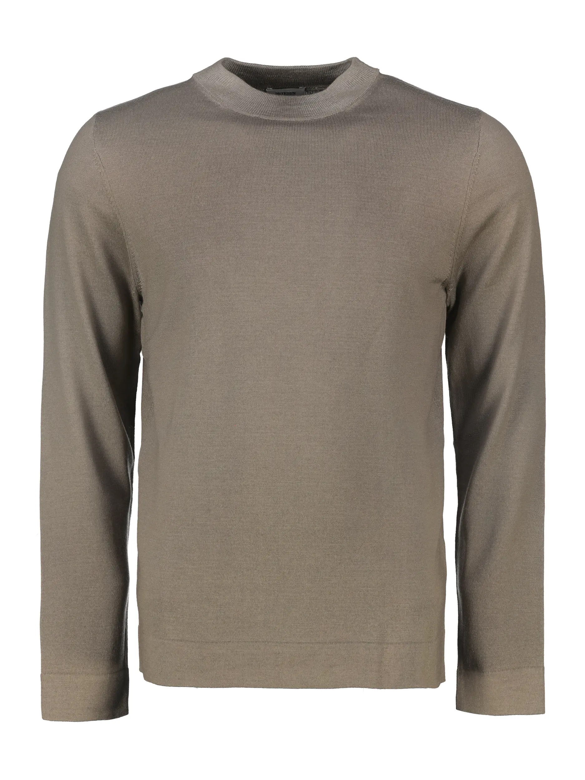 Pullover 'Arwon' aus Schurwolle langarm - Artikel Vorderseite - Farbe: Braun