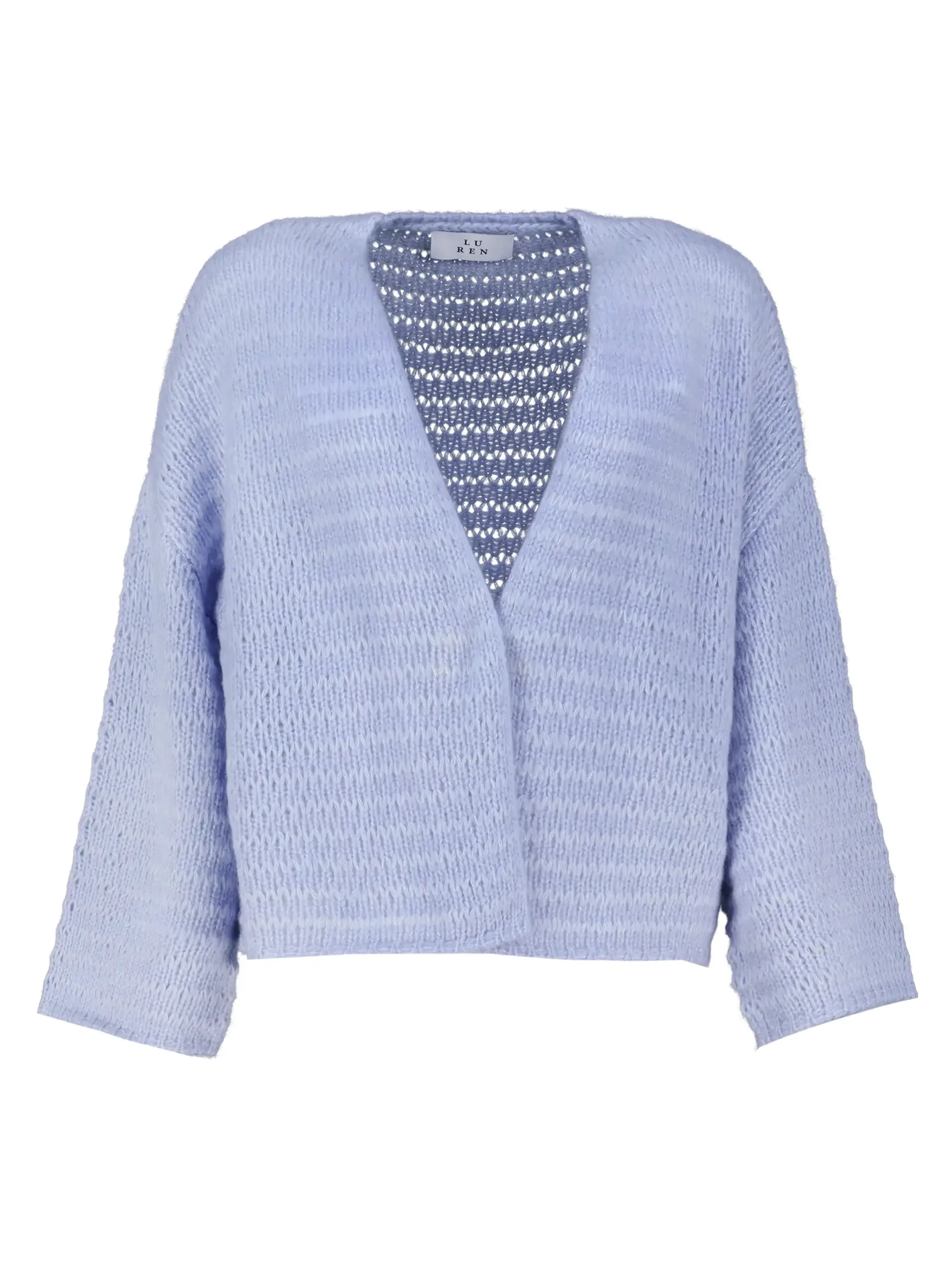 Strickjacke 'Tsuge' aus Kaschmir Seide Mix - Artikel Vorderseite - Farbe: Blau