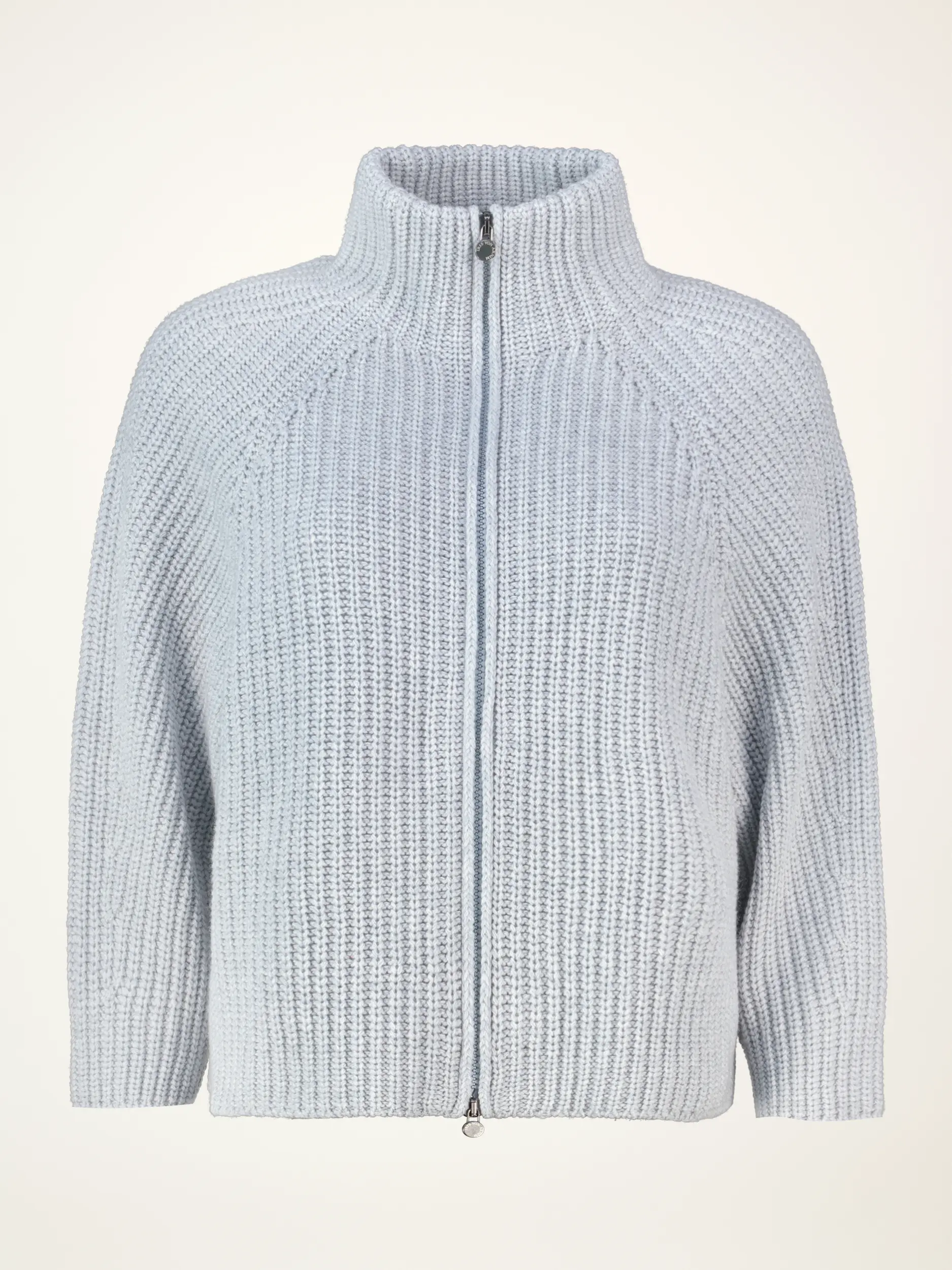 Strickjacke 'Fallou zip' aus Kaschmir - Artikelansicht - Farbe: Grau