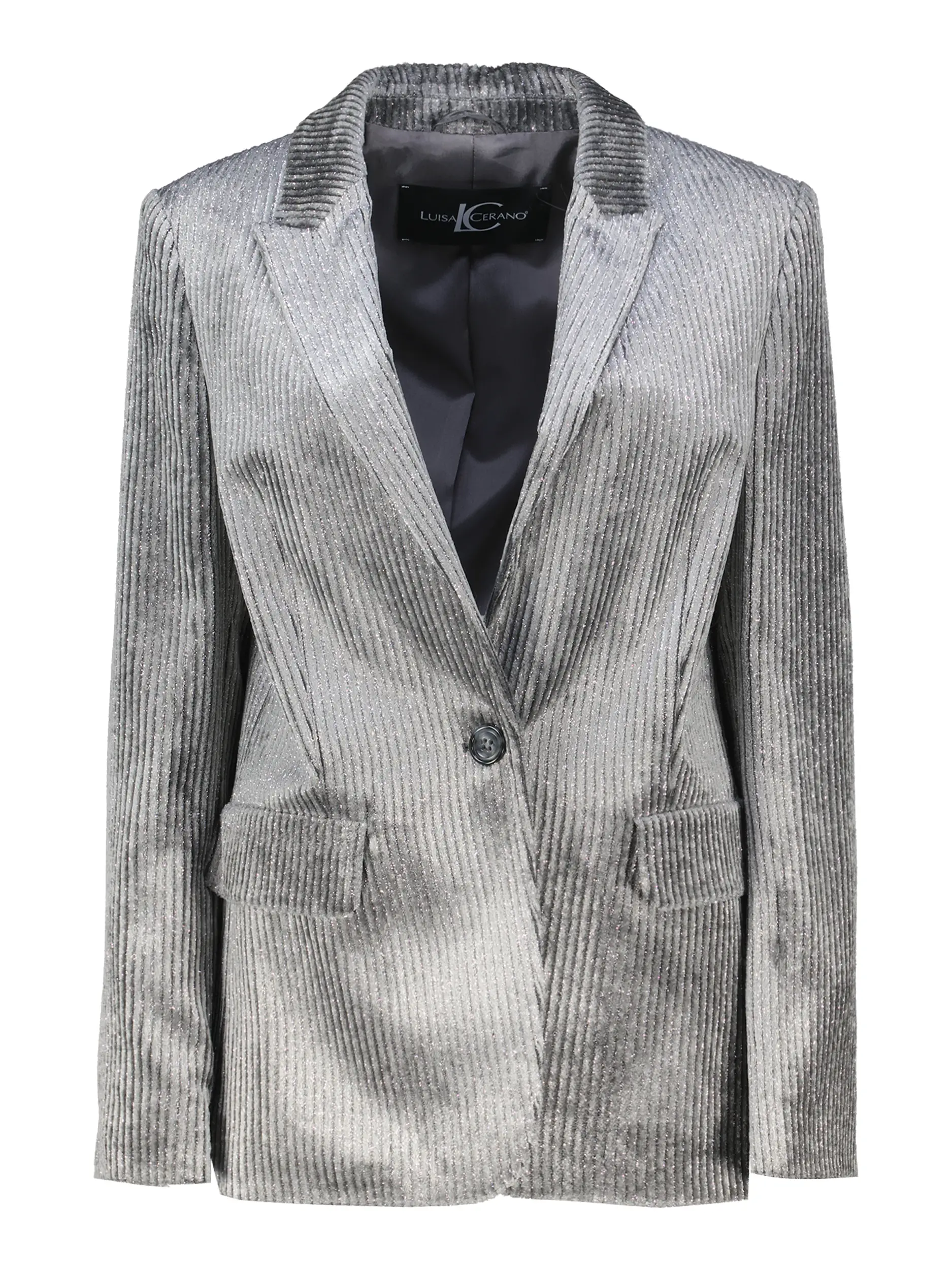Cordblazer mit Glitzer - Artikel Vorderseite - Farbe: Grau