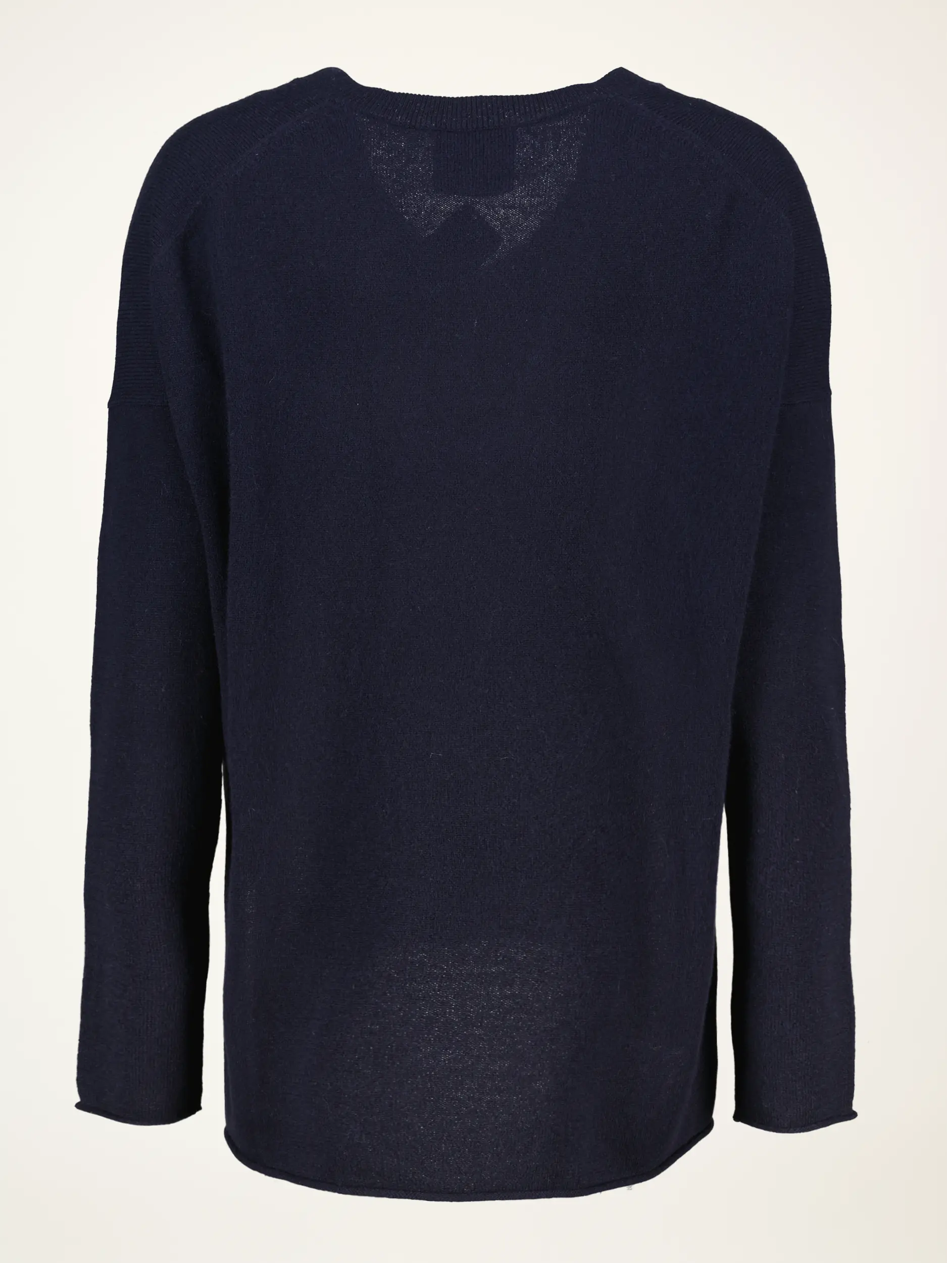 Pullover aus Kaschmir langarm - Artikel Rückseite - Farbe: Blau