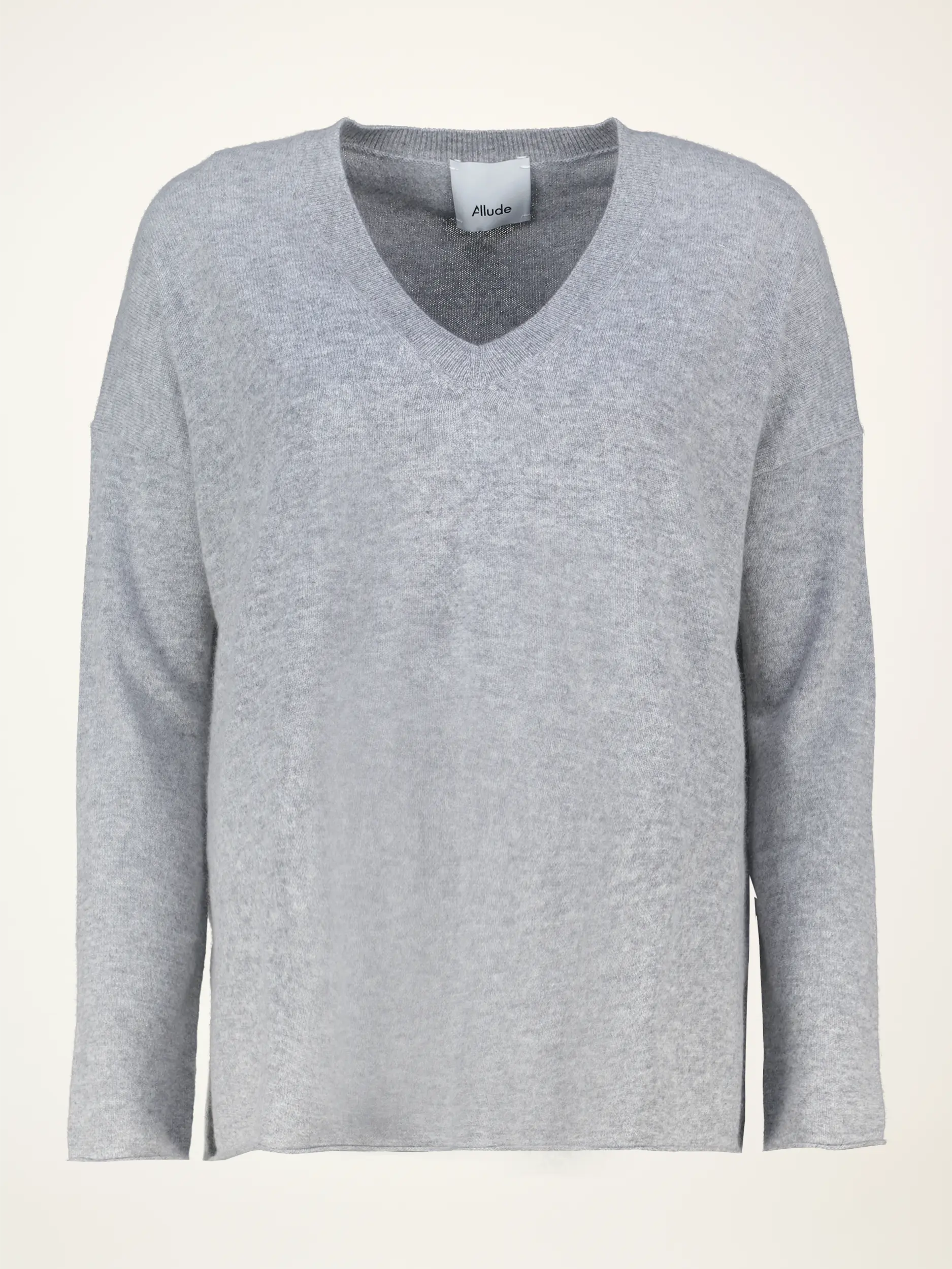 Pullover aus Kaschmir langarm - Artikelansicht - Farbe: Grau