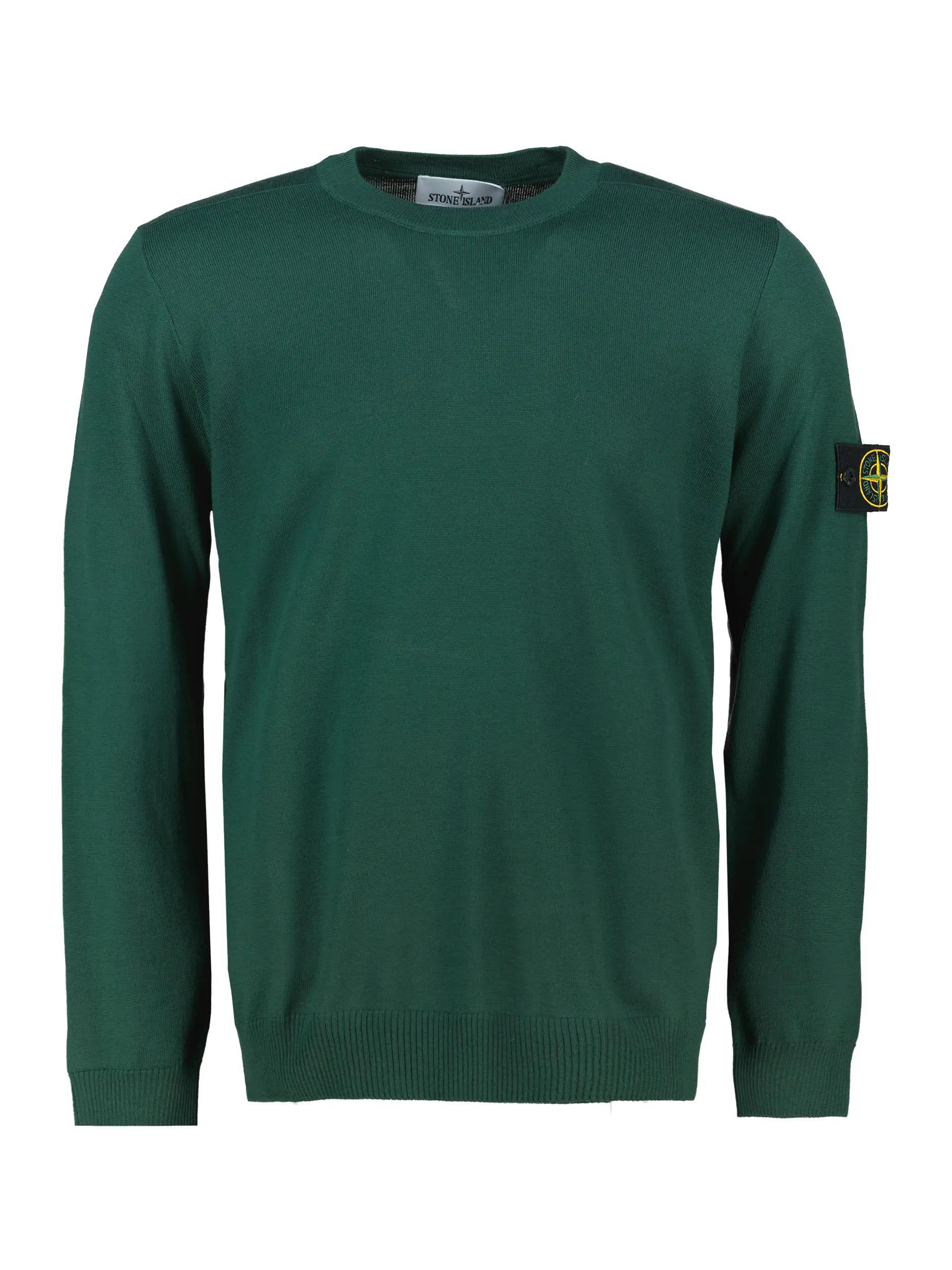 Pullover aus Schurwolle langarm - Artikel Vorderseite - Farbe: Grün
