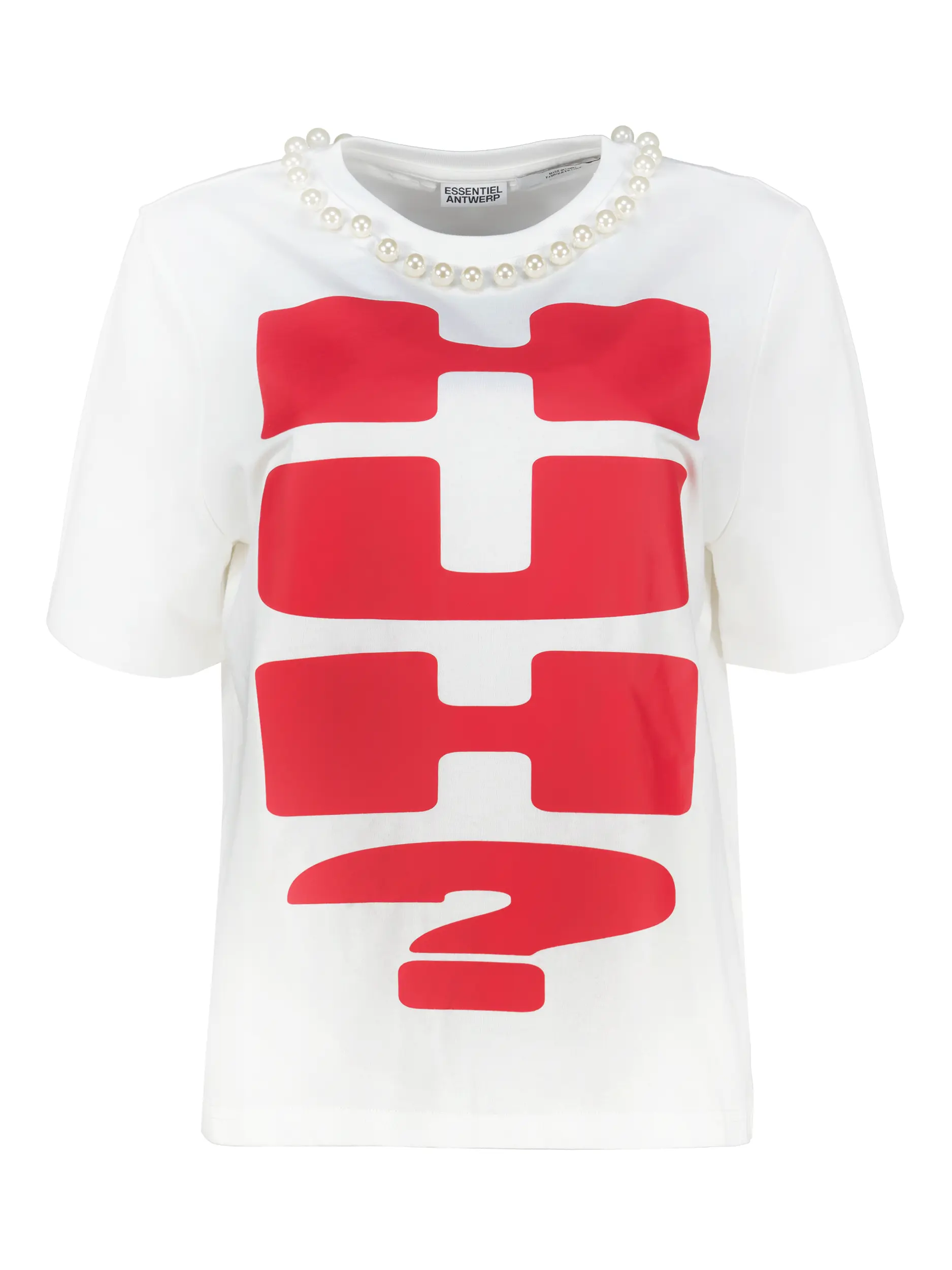 T-Shirt 'isos' mit Print - Artikel Vorderseite - Farbe: Weiß