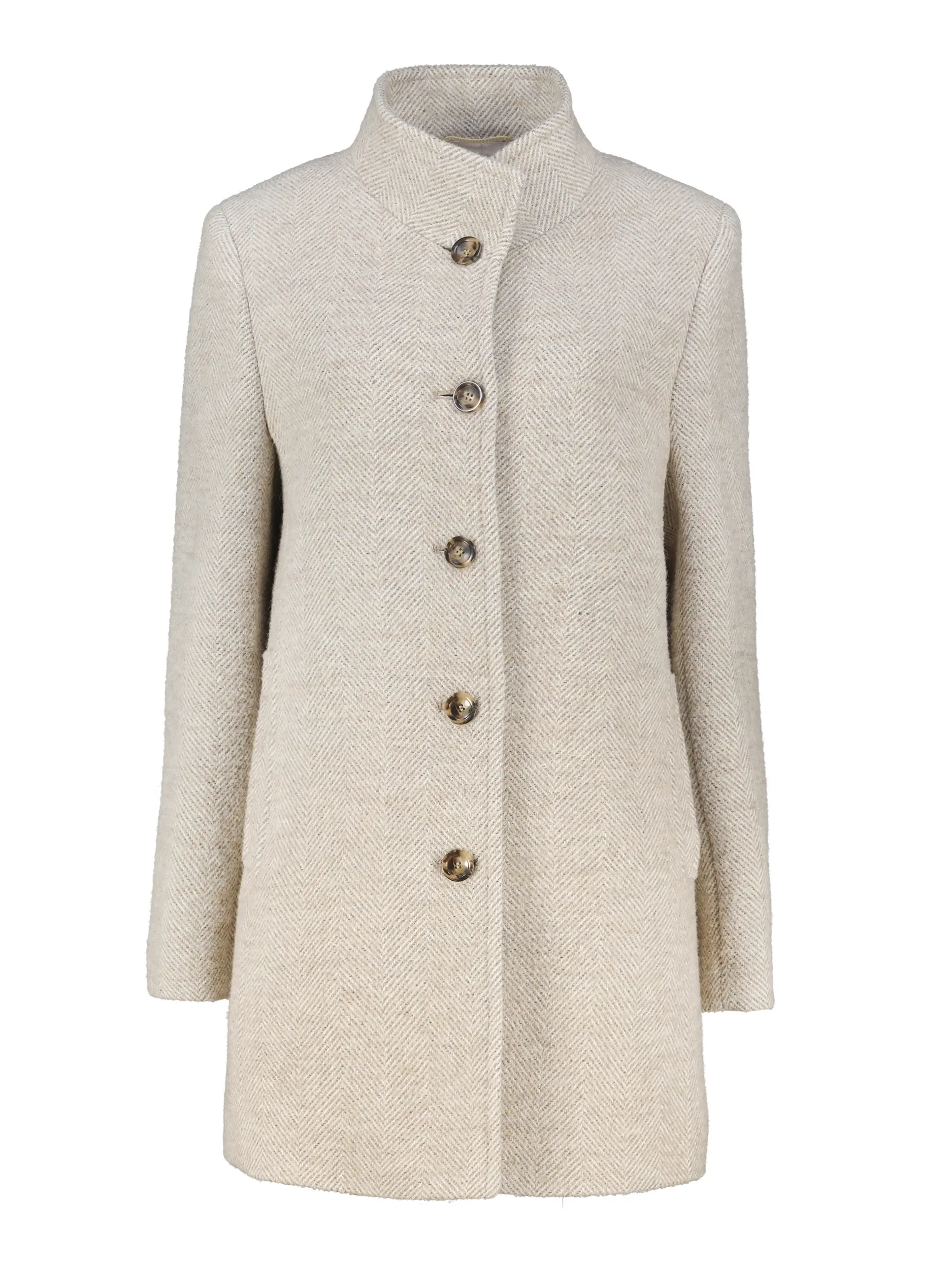 Kurzmantel 'Elenor' aus Wolle - Artikel Vorderseite - Farbe: Beige