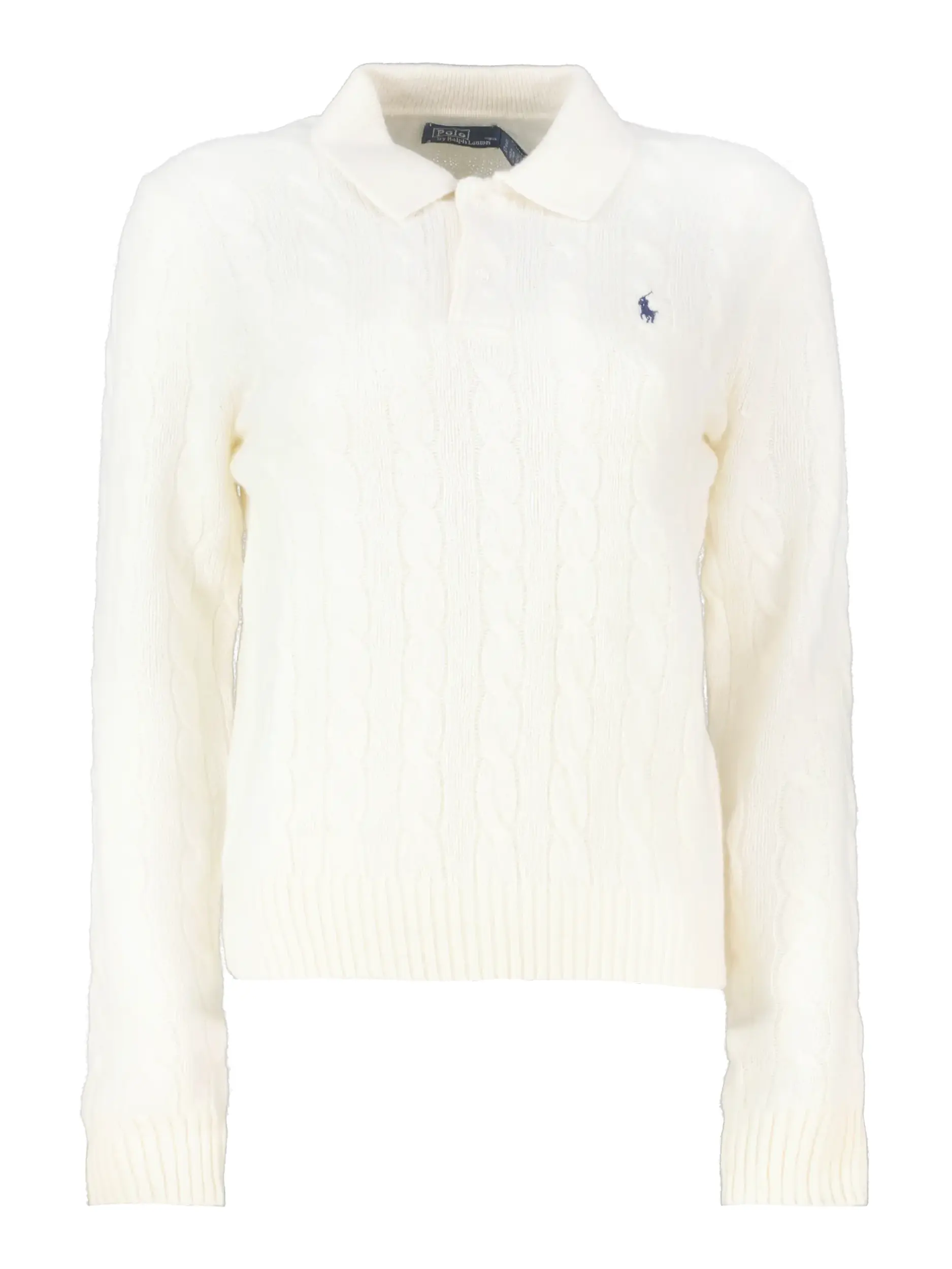 Pullover mit Zopfmuster  - Artikel Vorderseite - Farbe: Creme