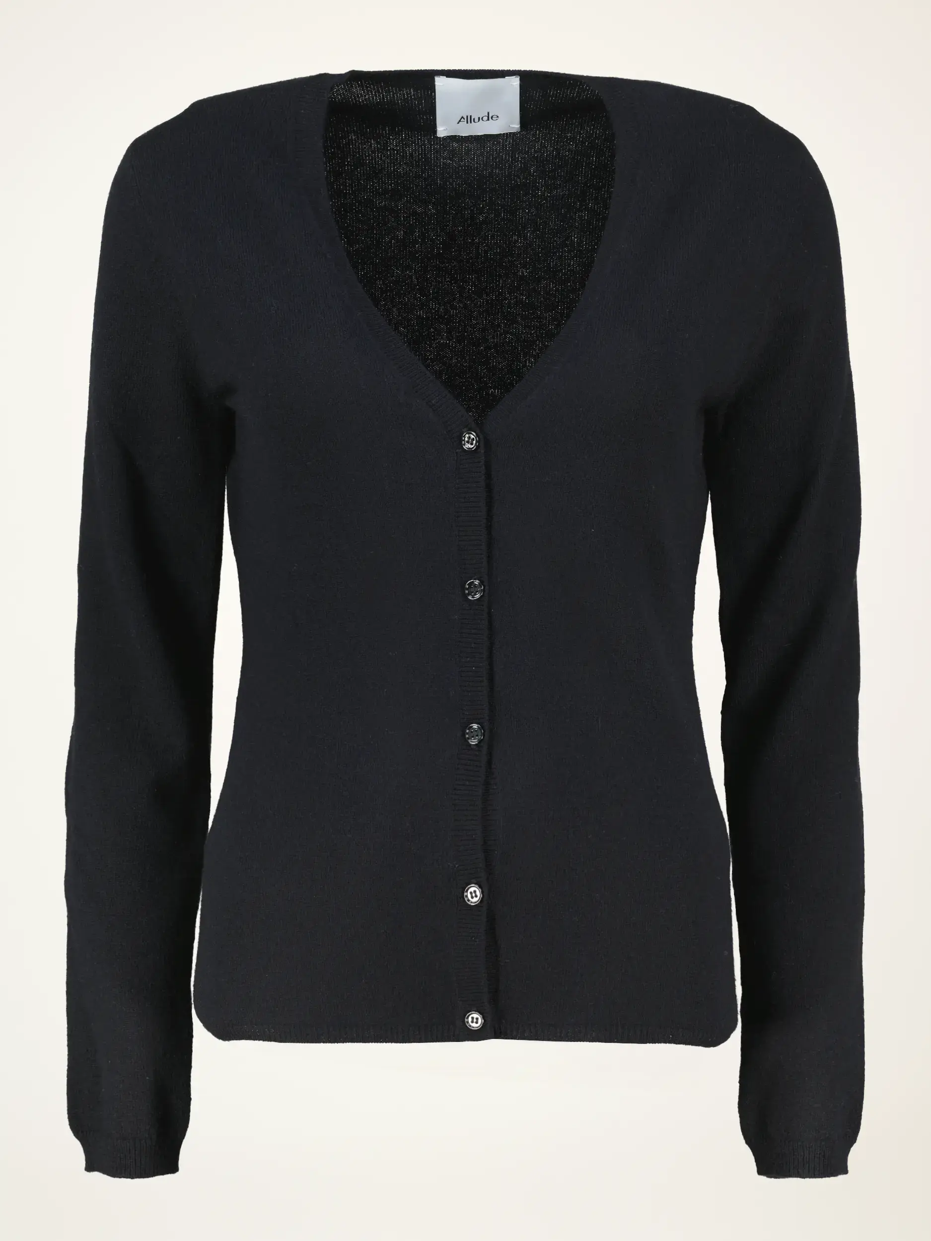 Strickjacke aus Kaschmir - Artikelansicht - Farbe: Schwarz Strickjacke aus Kaschmir - Artikelansicht - Farbe: Schwarz