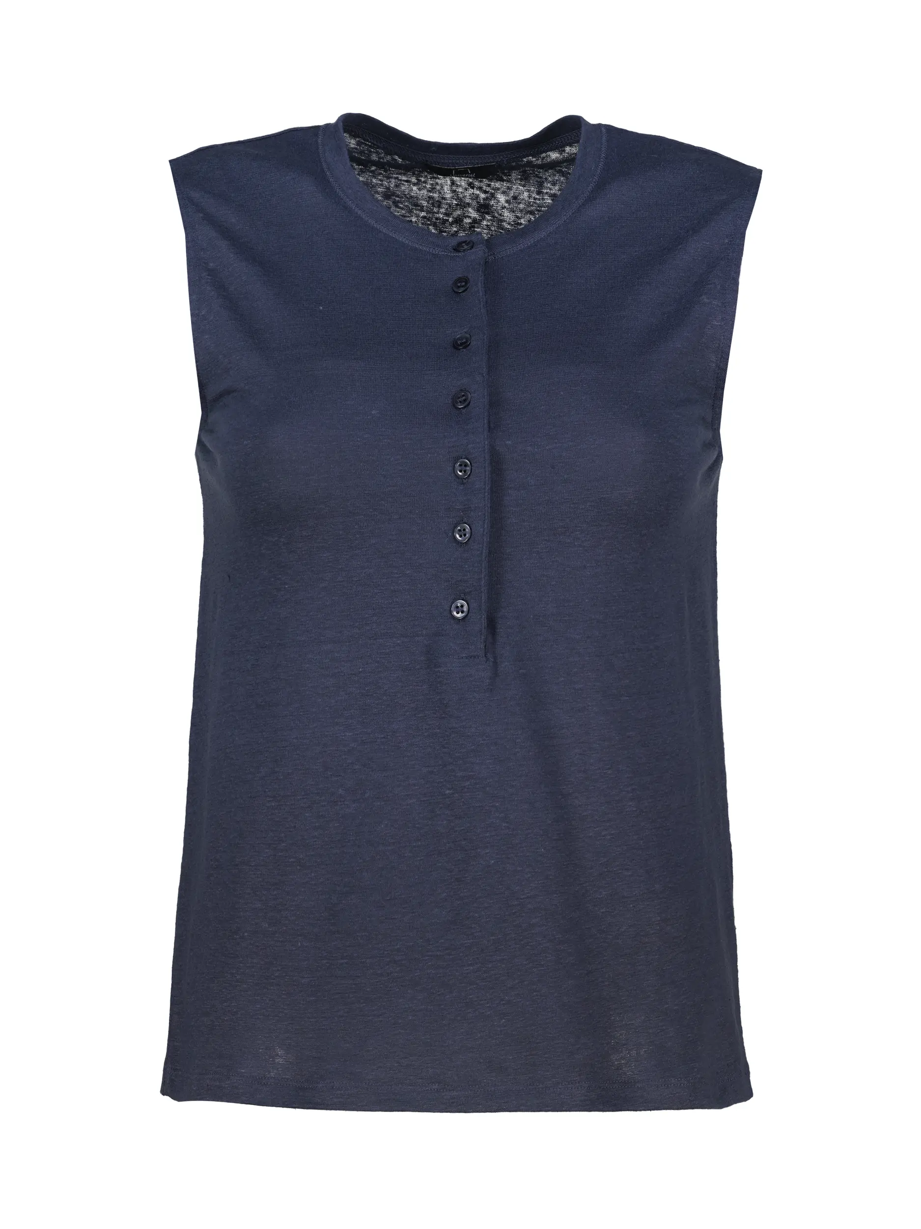 Universel Top aus Leinen, Tops, Blau
