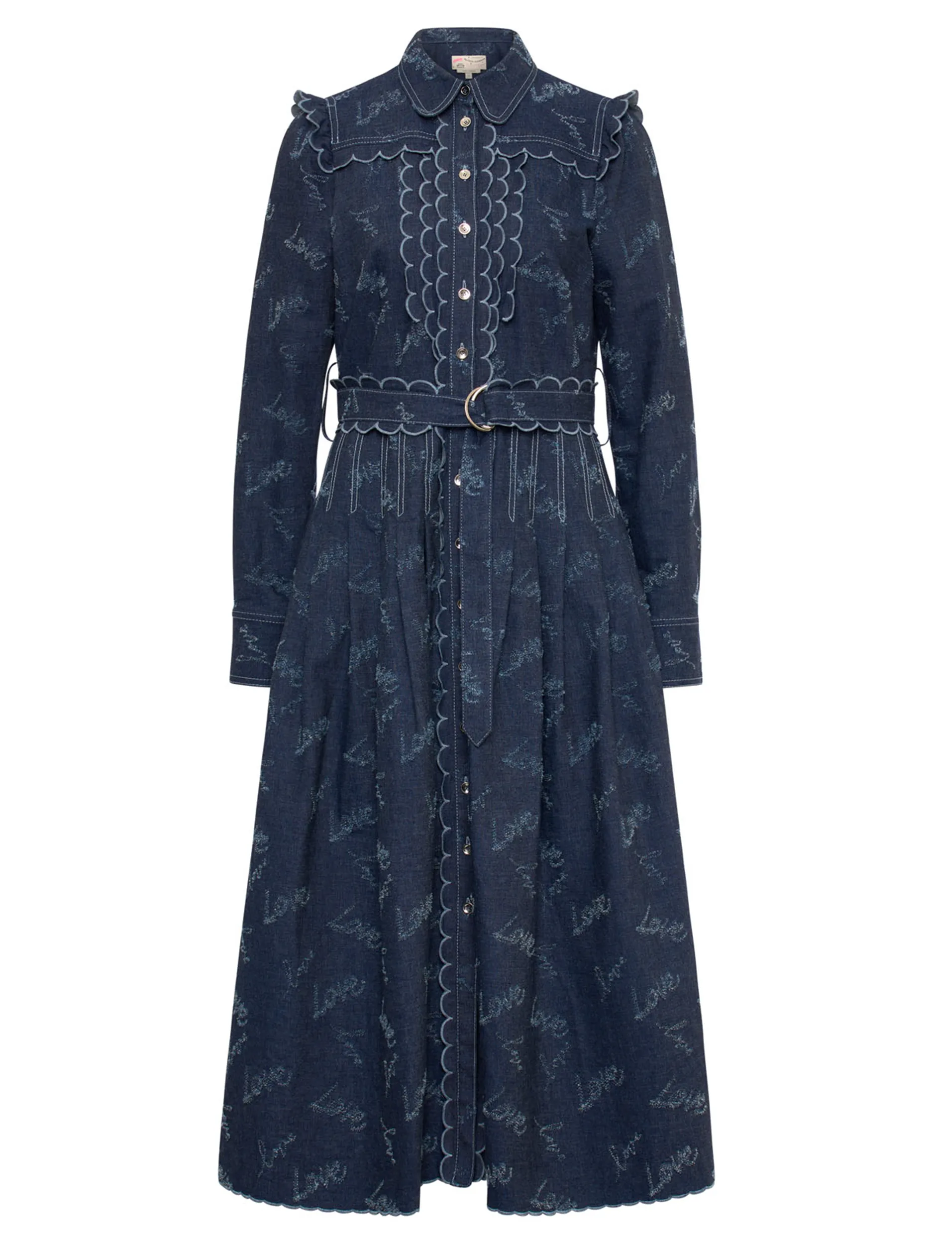 Maxi Jeanskleid - Artikel Vorderseite - Farbe: Blau