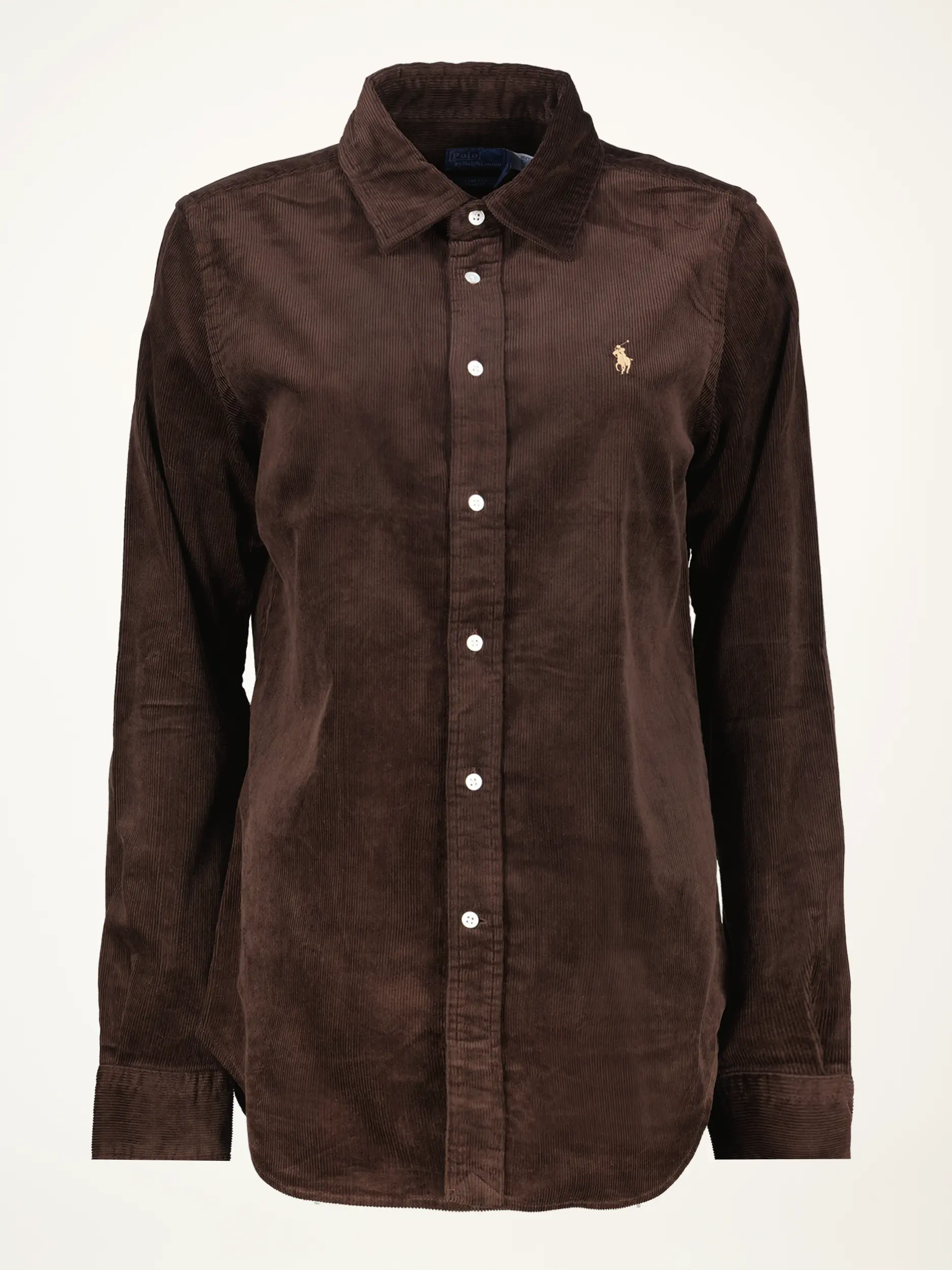 Cordbluse langarm - Artikelansicht - Farbe: Braun