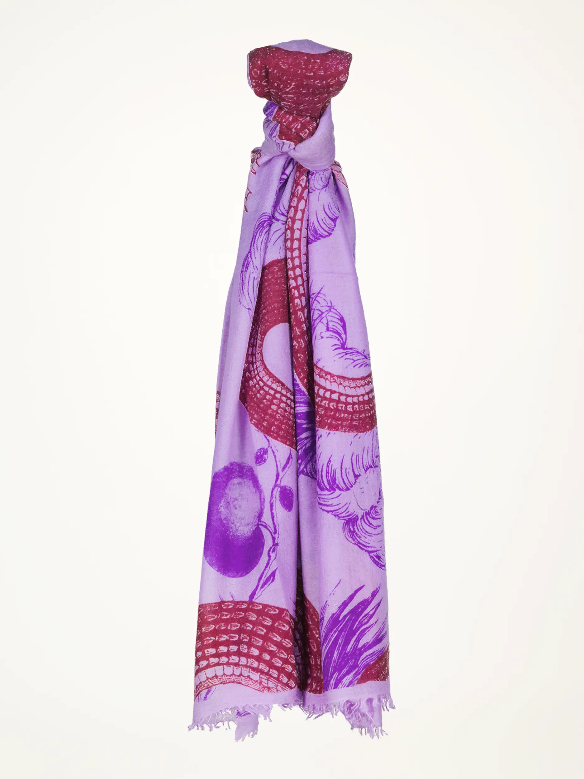 Kaschmirschal 'Garden Eden' - Artikelansicht - Farbe: Violett