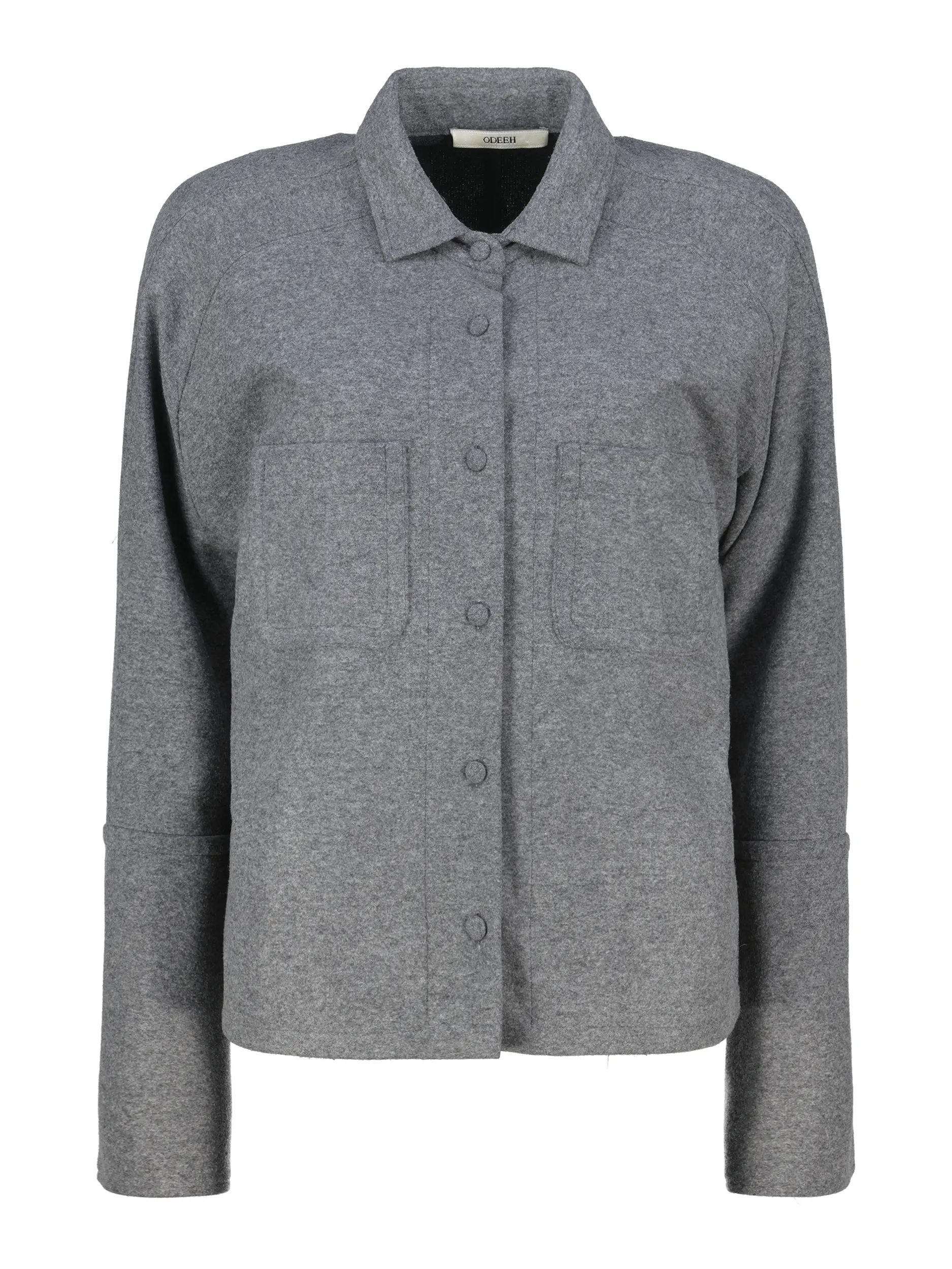 Wollbluse - Artikel Vorderseite - Farbe: Grau