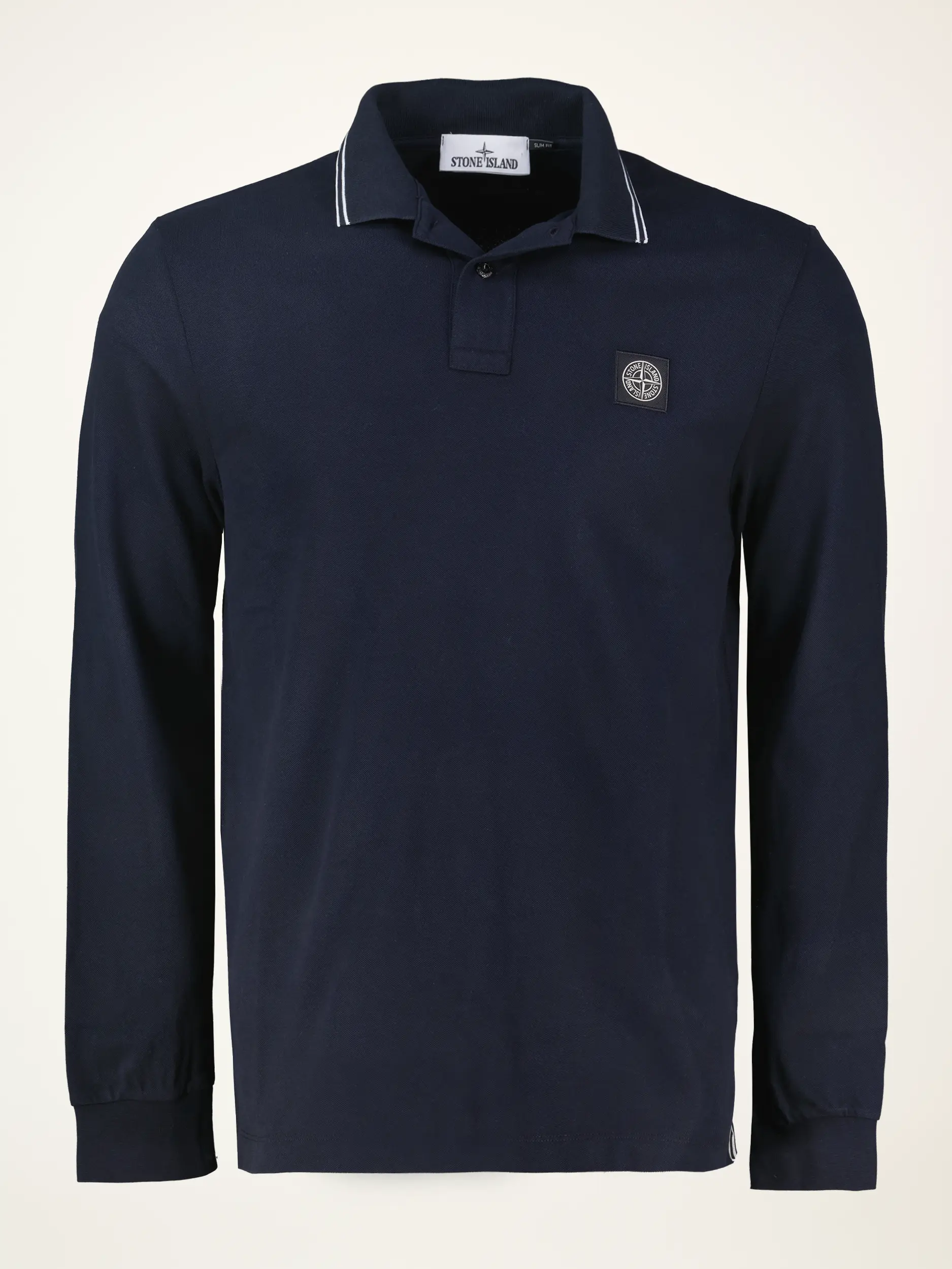Poloshirt langarm - Artikelansicht - Farbe: Blau