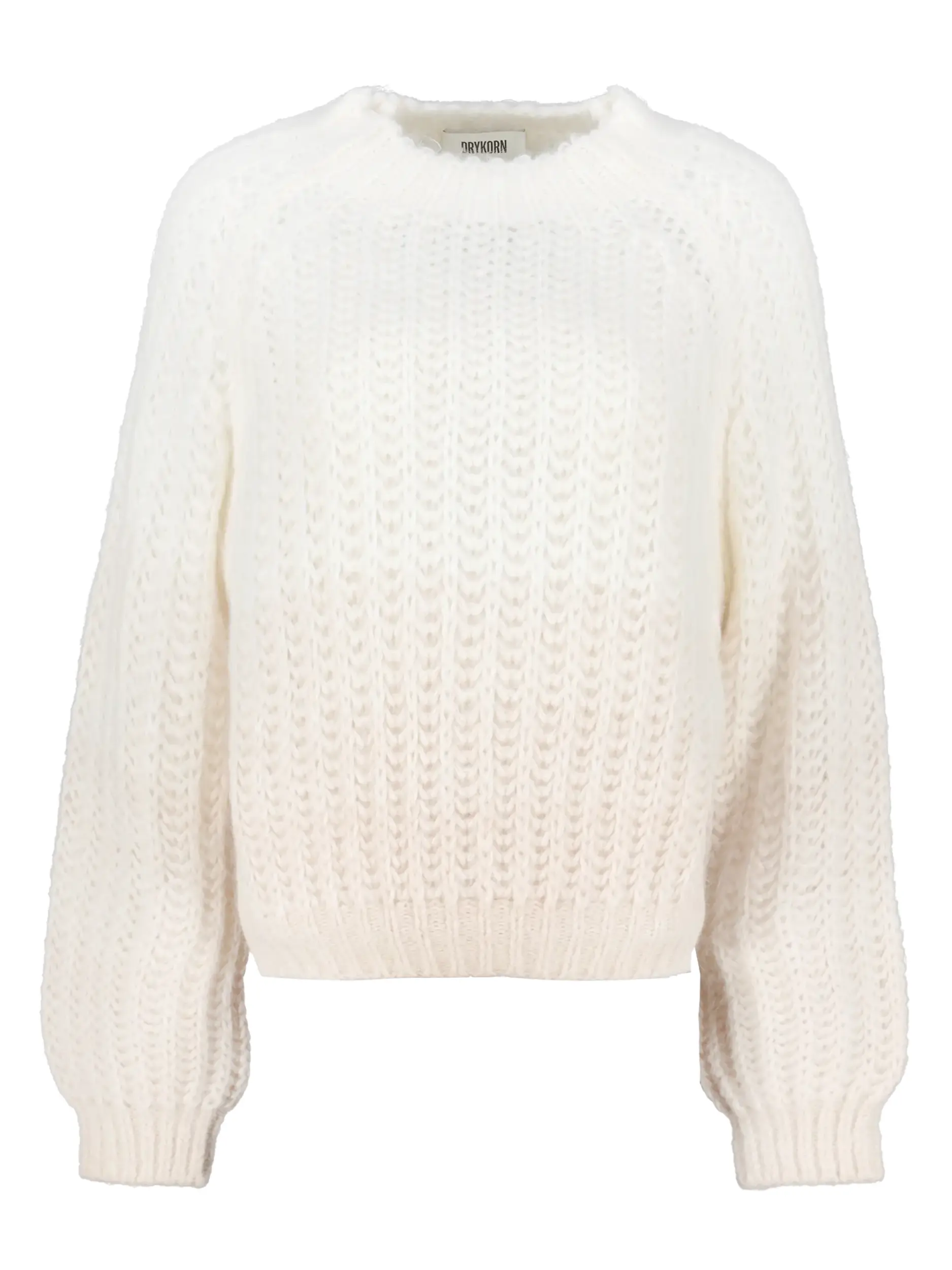 Pullover 'Larelya' aus Alpaka langarm - Artikel Vorderseite - Farbe: Creme