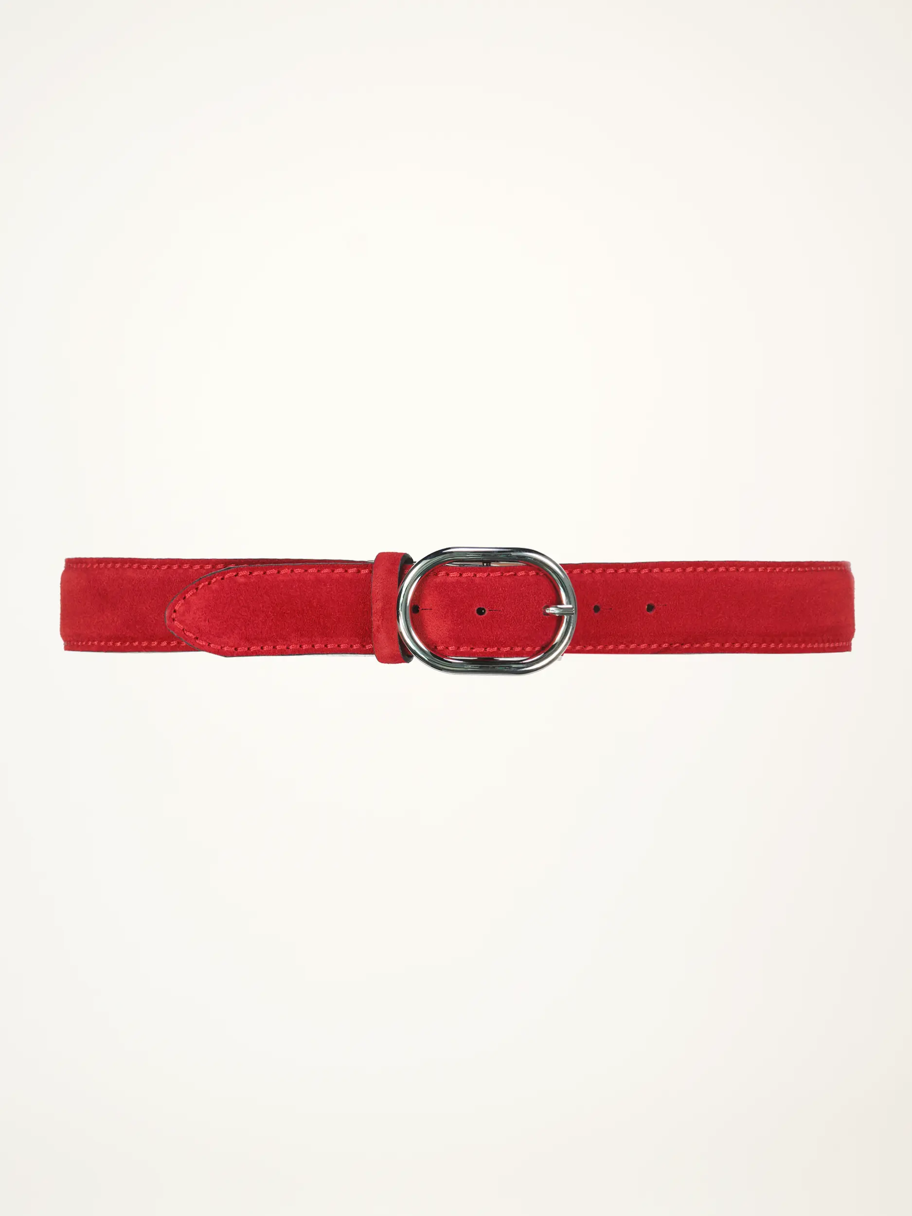 Gürtel aus Veloursleder - Artikelansicht - Farbe: Rot