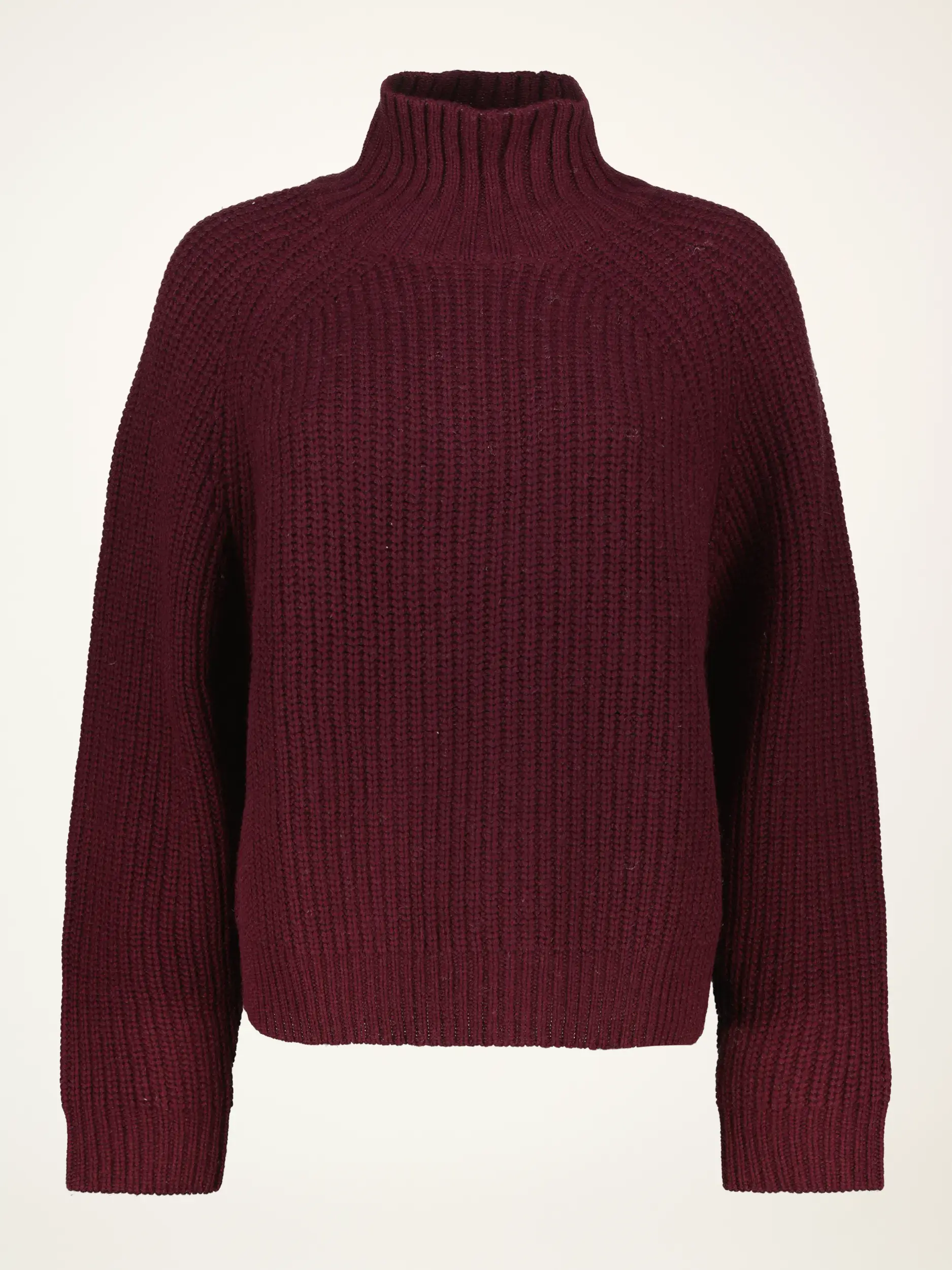 Pullover aus Wolle langarm - Artikelansicht - Farbe: Rot