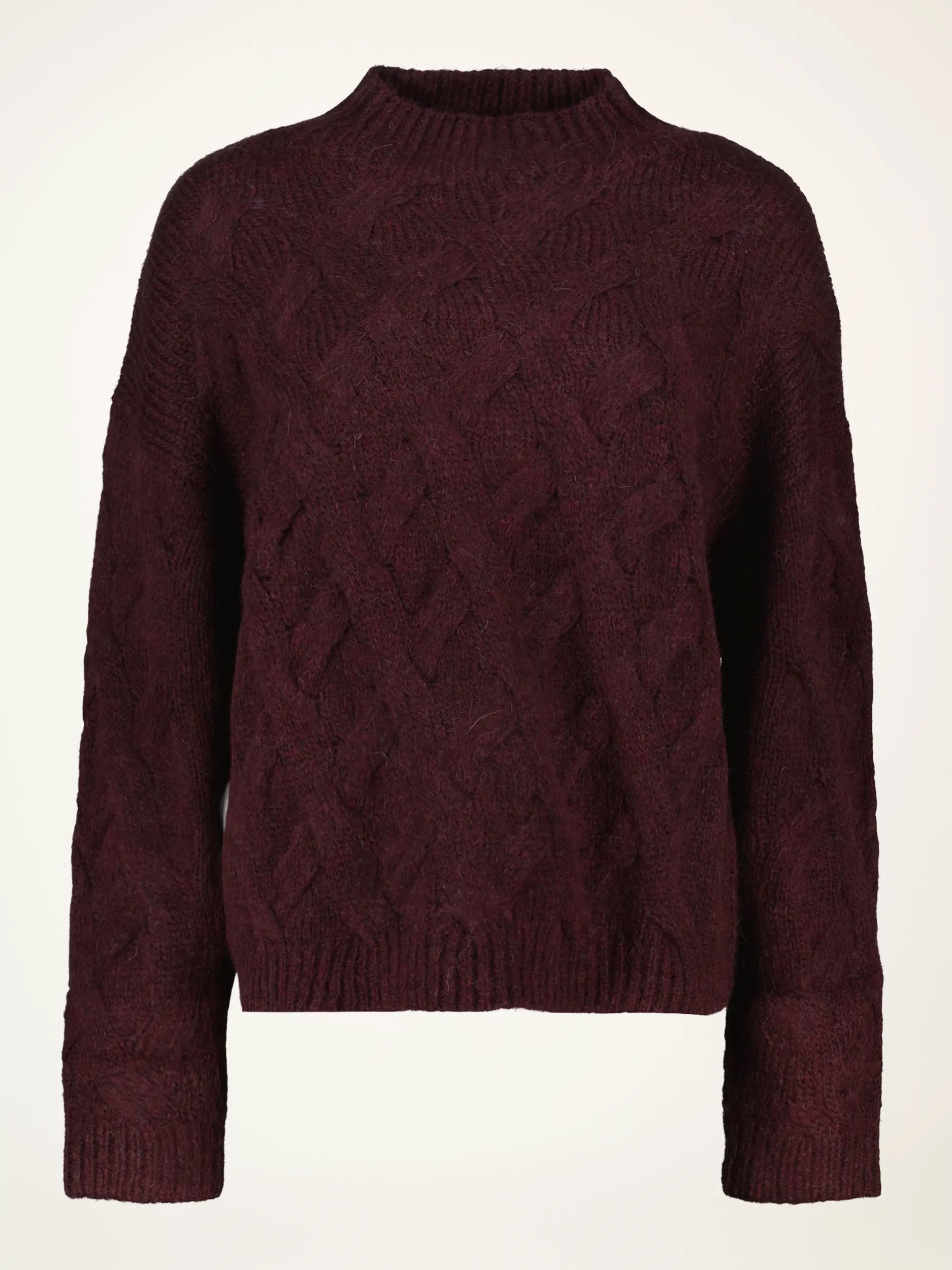 Pullover aus Woll-Mix langarm - Artikelansicht - Farbe: Rot