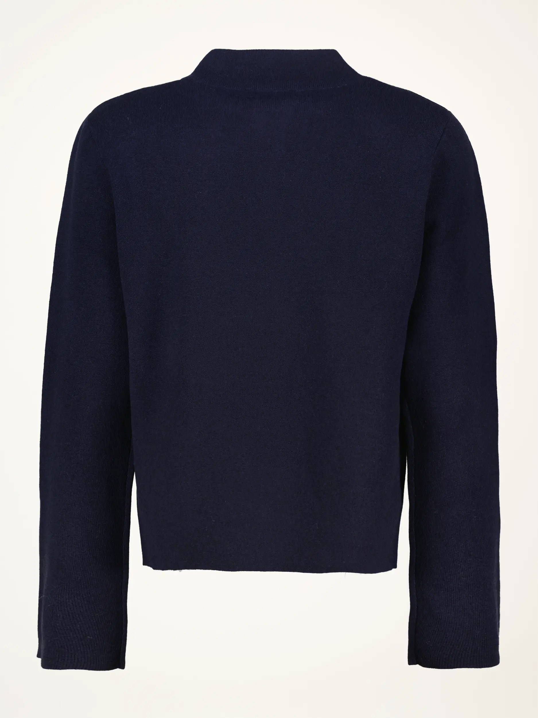 Strickjacke aus Wolle - Artikel Rückseite - Farbe: Blau